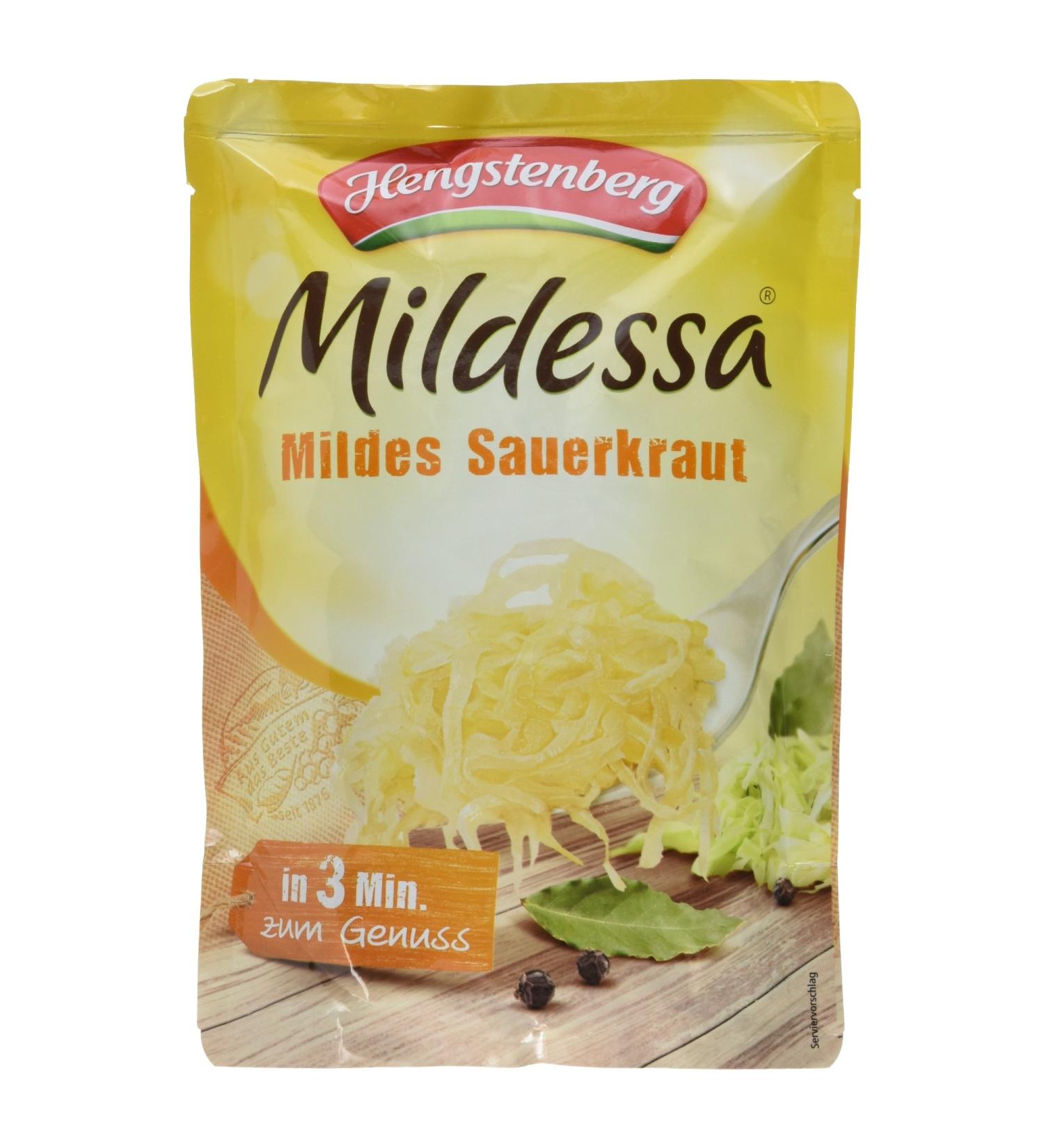 Hengstenberg Mildessa Sauerkraut 400g - Premium Quality Sauerkraut for International Shipping - Buy Online on GoSupps.com