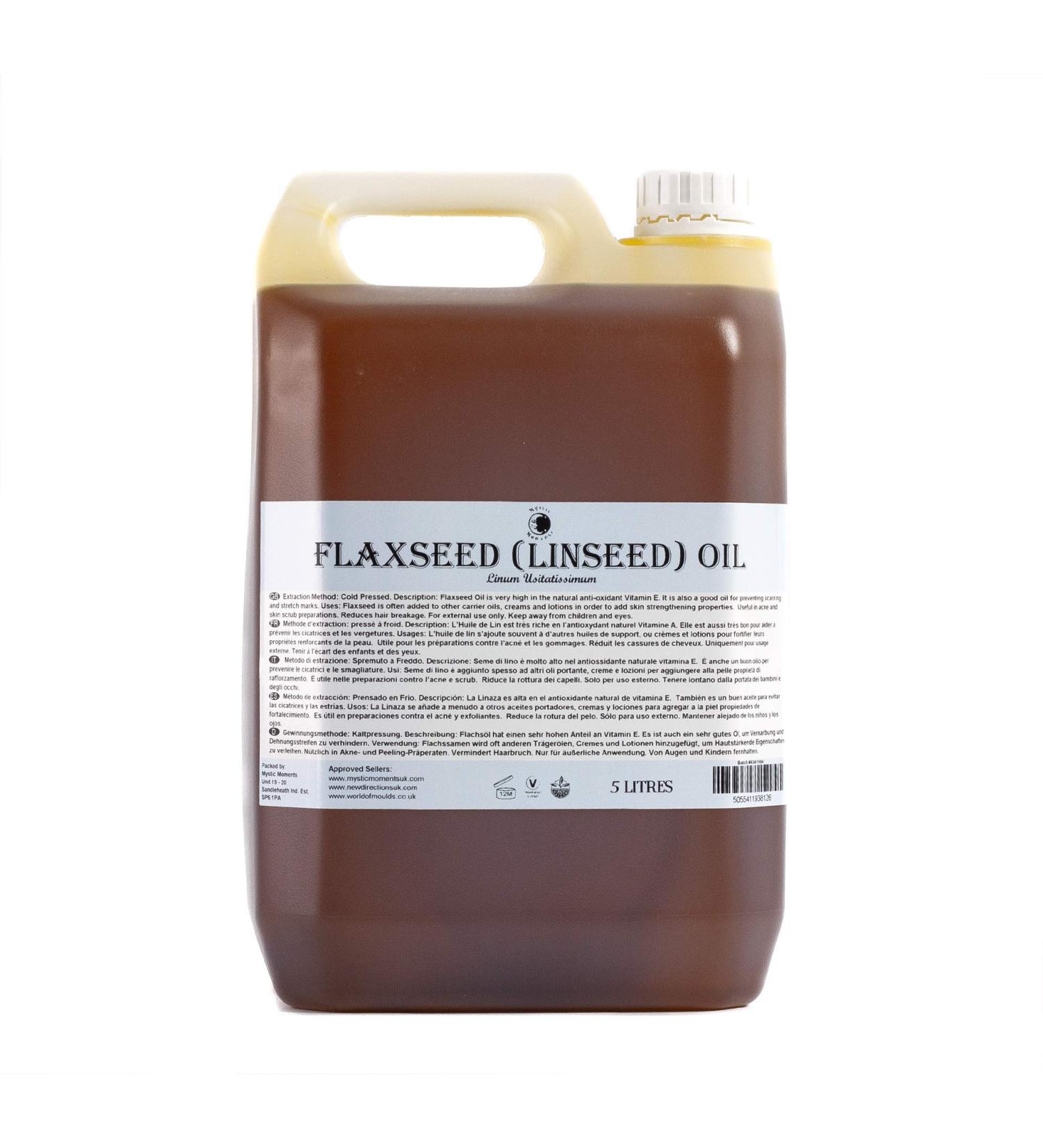 Mystic Moments | Linseed oil - 10 liters - 100% pure 10 l (1 pack)