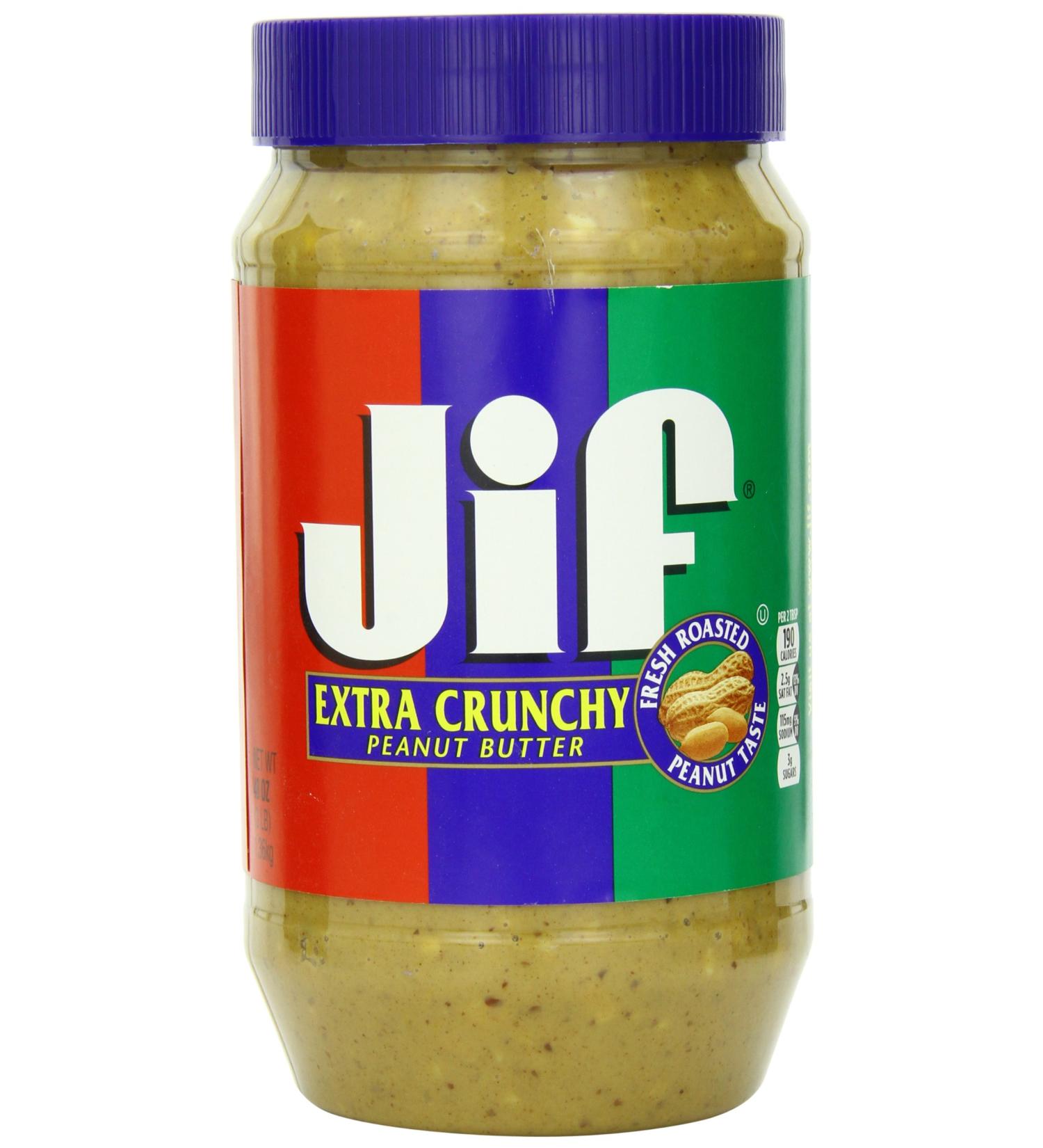 JIF Extra Crunchy Peanut Butter Twin Pack Wxtra Crunchy 2 X 48 Oz Net Wt 96 Oz 96 Ounces - Buy Online on GoSupps.com