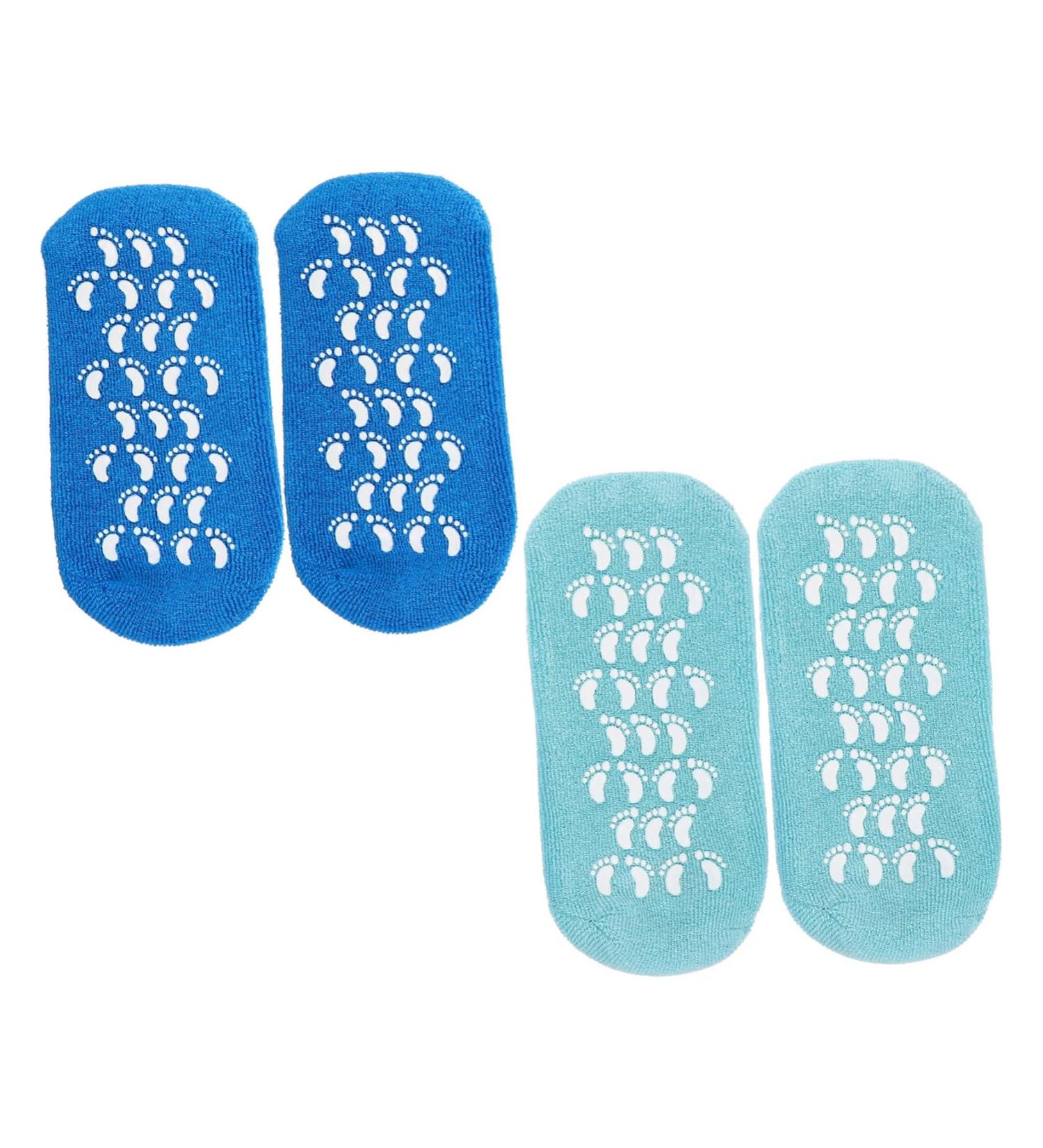 minkissy 2 Pairs Gel Socks Moisturizing Socks for Foot Care Spa Sock Moisture Retention Socks Foot Softening Cracked Heel Socks Feet Care Socks Miss Foot Glue Household Cotton Yarn - Buy Online on GoSupps.com