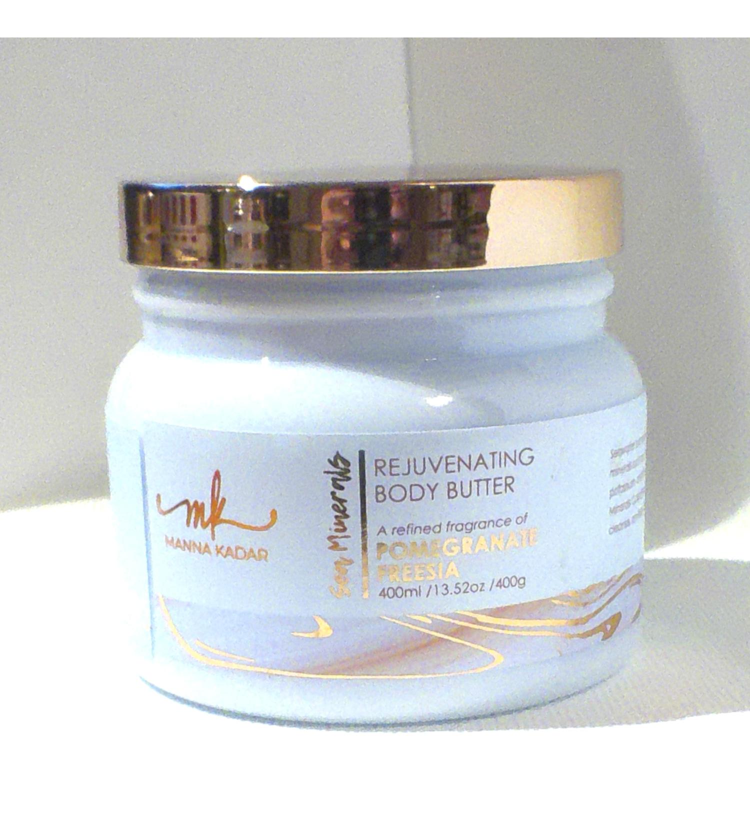 Manna Kadar Sea Minerals Rejuvenating Body Butter Pomegranate Freesia Scent 13.52 Ounce (Pack of 1)
