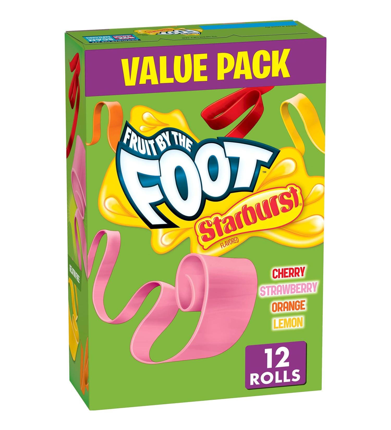 Fruit by the Foot Starburst Flavors Variety Pack - 12 ct | Delicious Fruit Snack Assortment - Buy Online on GoSupps.com