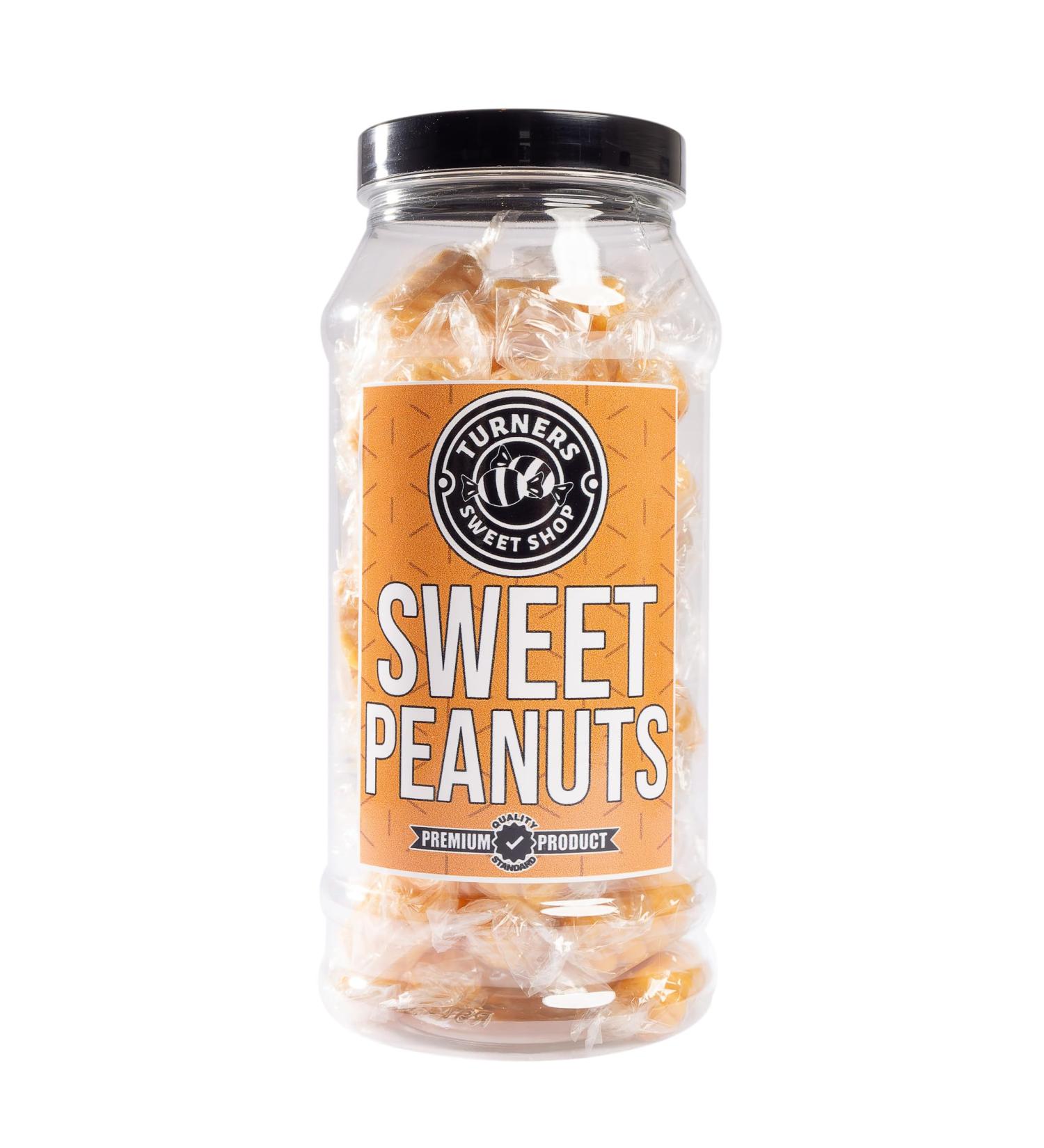 Sweet Peanuts - 395g by Turners Sweet Shop Traditional Retro Gift Jar Classic Original Pick & Mix Sweets Quality Confectionary Fantastic Gifts for Him Her or Them