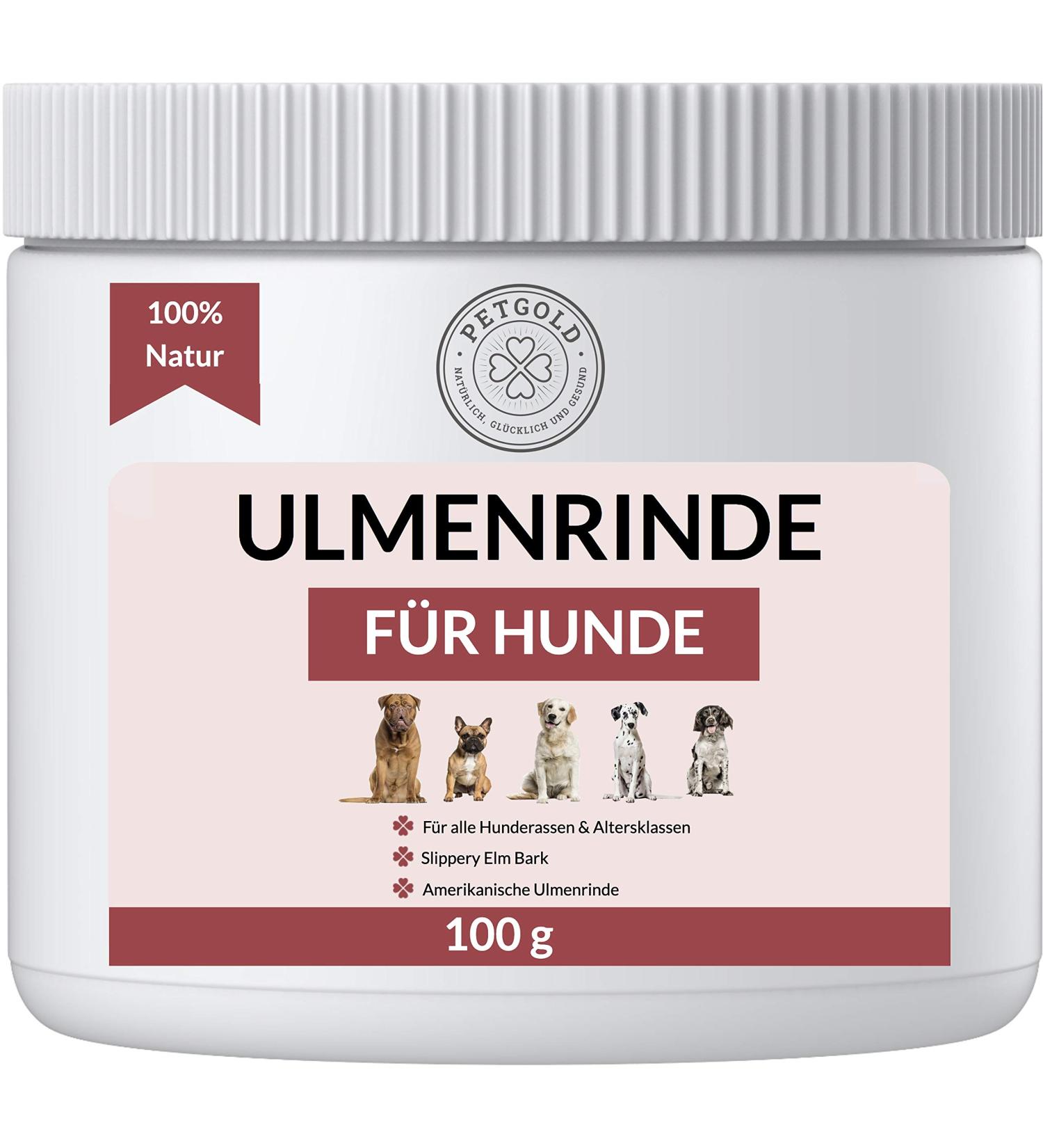 Premium Slippery Elm Bark for Dogs - Petgold 100g | Natural Dog Health Supplement - Buy Online on GoSupps.com