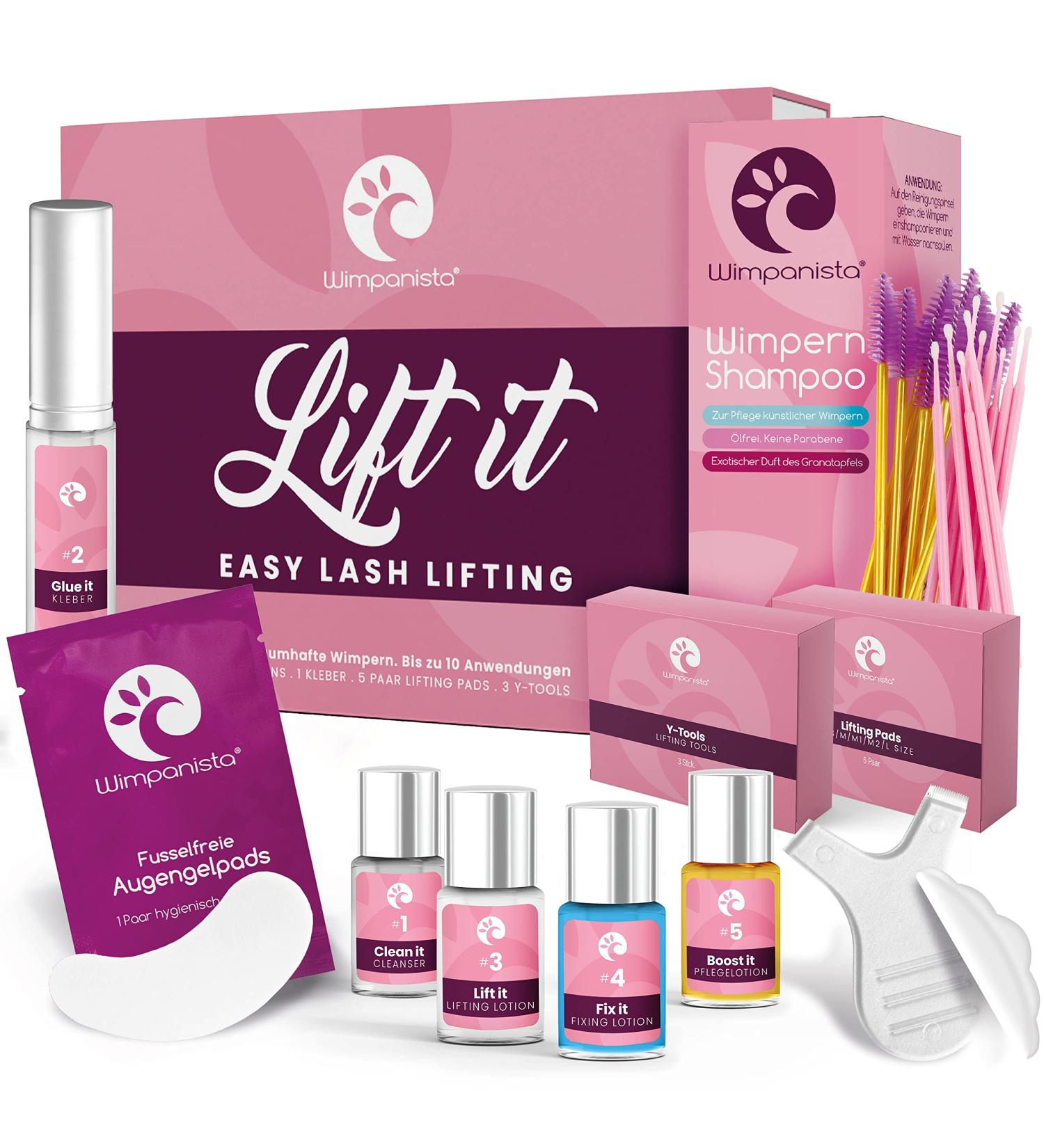Wimpanista Eyelash Lifting Set 'Lift It PLUS' - Achieve Stunning Curved Eyelashes at Home | International Shipping Available - Buy Online on GoSupps.com