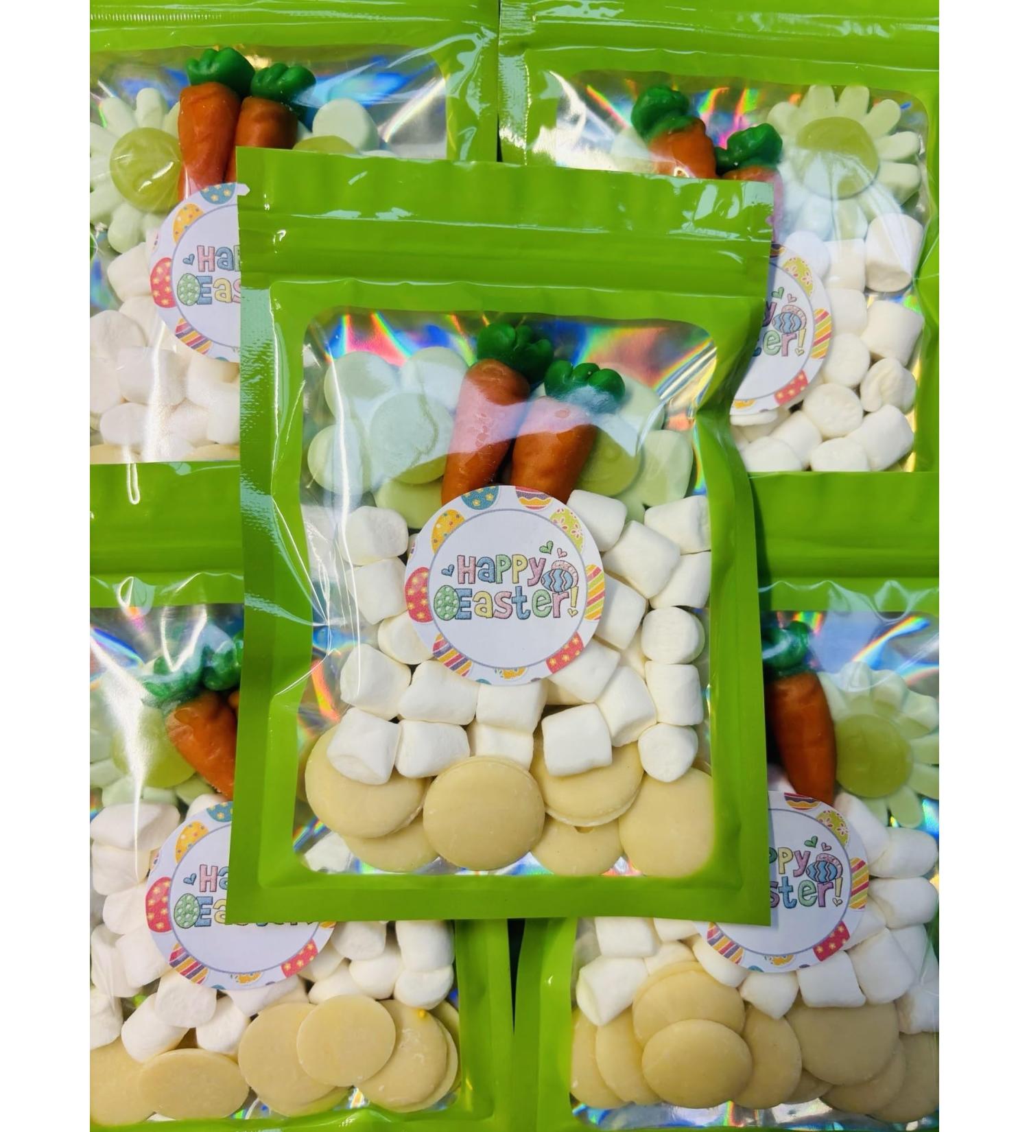 Happy Easter Party Kids Sweet Pouch Party Bags Candy Pick n Mix Green 100g - Buy Online on GoSupps.com