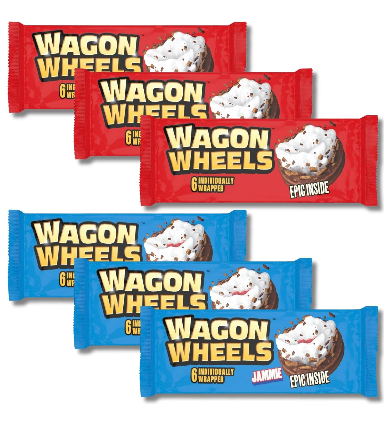  The Great British Kitchen Wagon Wheels Original Cookies (3 x 220g) and 6 Jammie Packets (3 x 228g) Total of 36 Individually Wrapped Cookies The Great British Kitchen - Buy Online on GoSupps.com