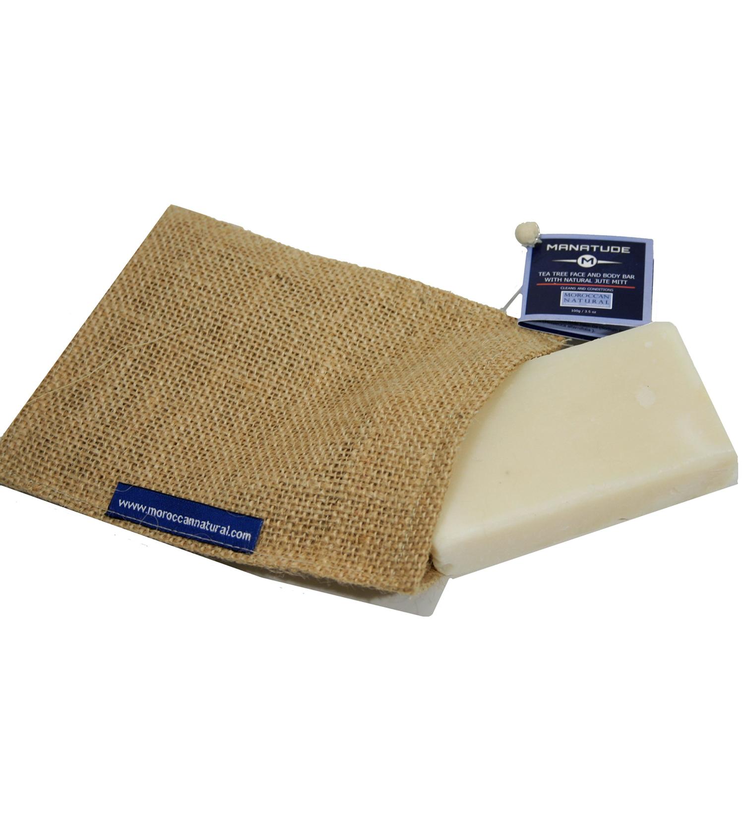 Manatude Natural Tea Tree Face and Body Bar by Moroccan Natural