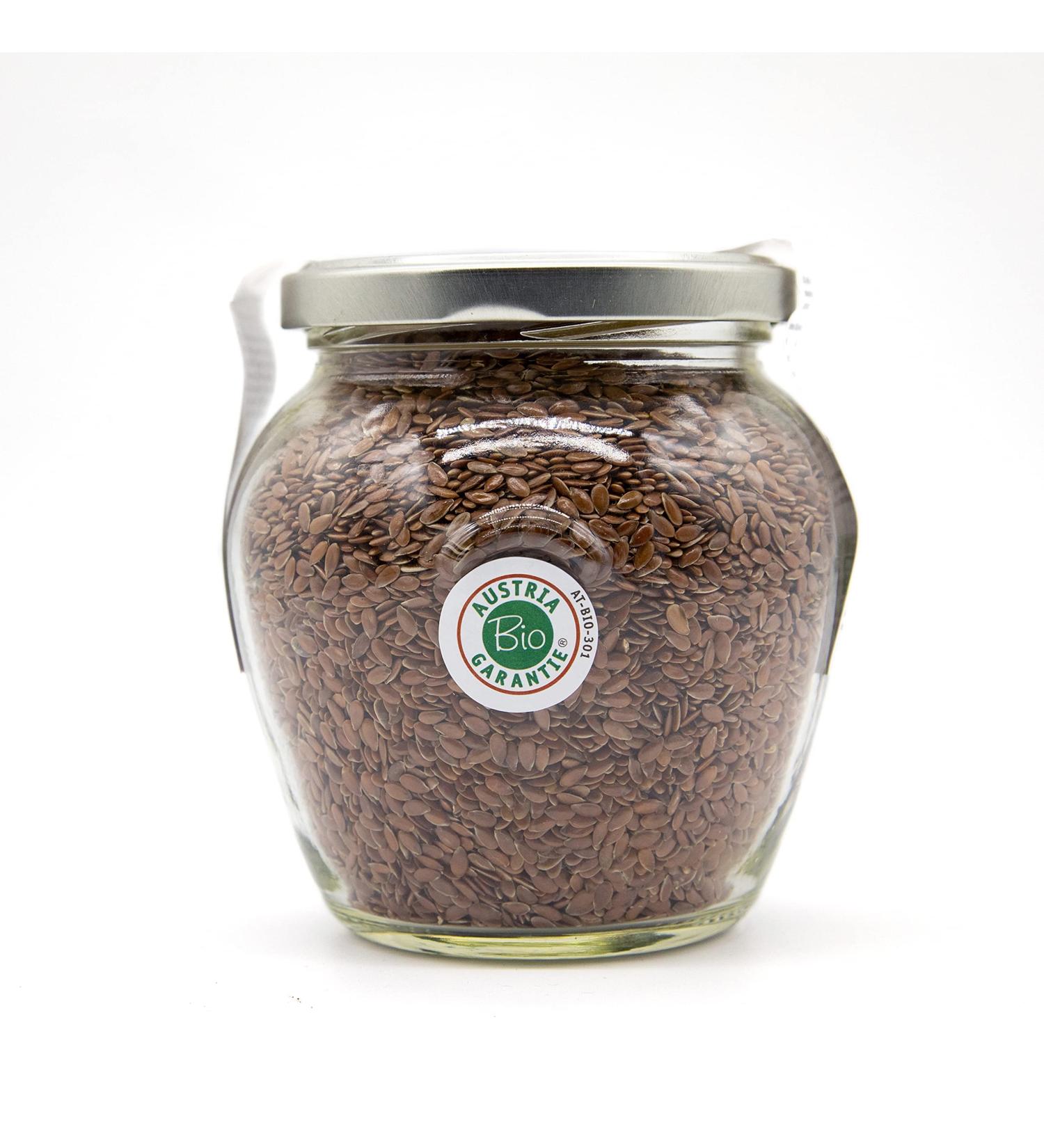 Buy Sannis Bio-Linseed 350g Organic Gluten-Free Rich in Omega-3 Fiber & Protein for Muesli & Salad - Buy Online on GoSupps.com