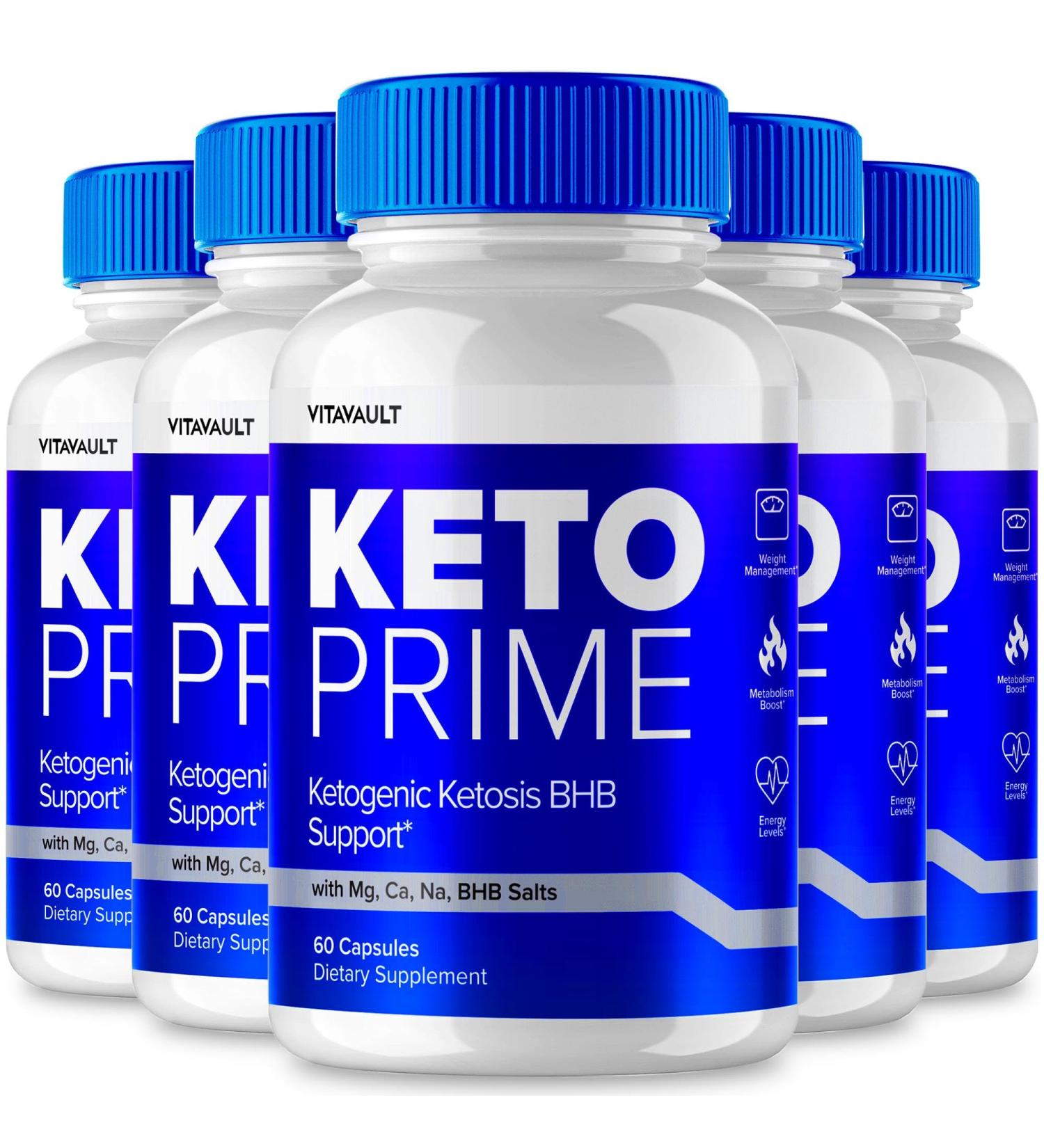 Vitavault (5 Pack) Keto Prime Keto Capsules Support Your Keto Journey with The Power of Capsules
