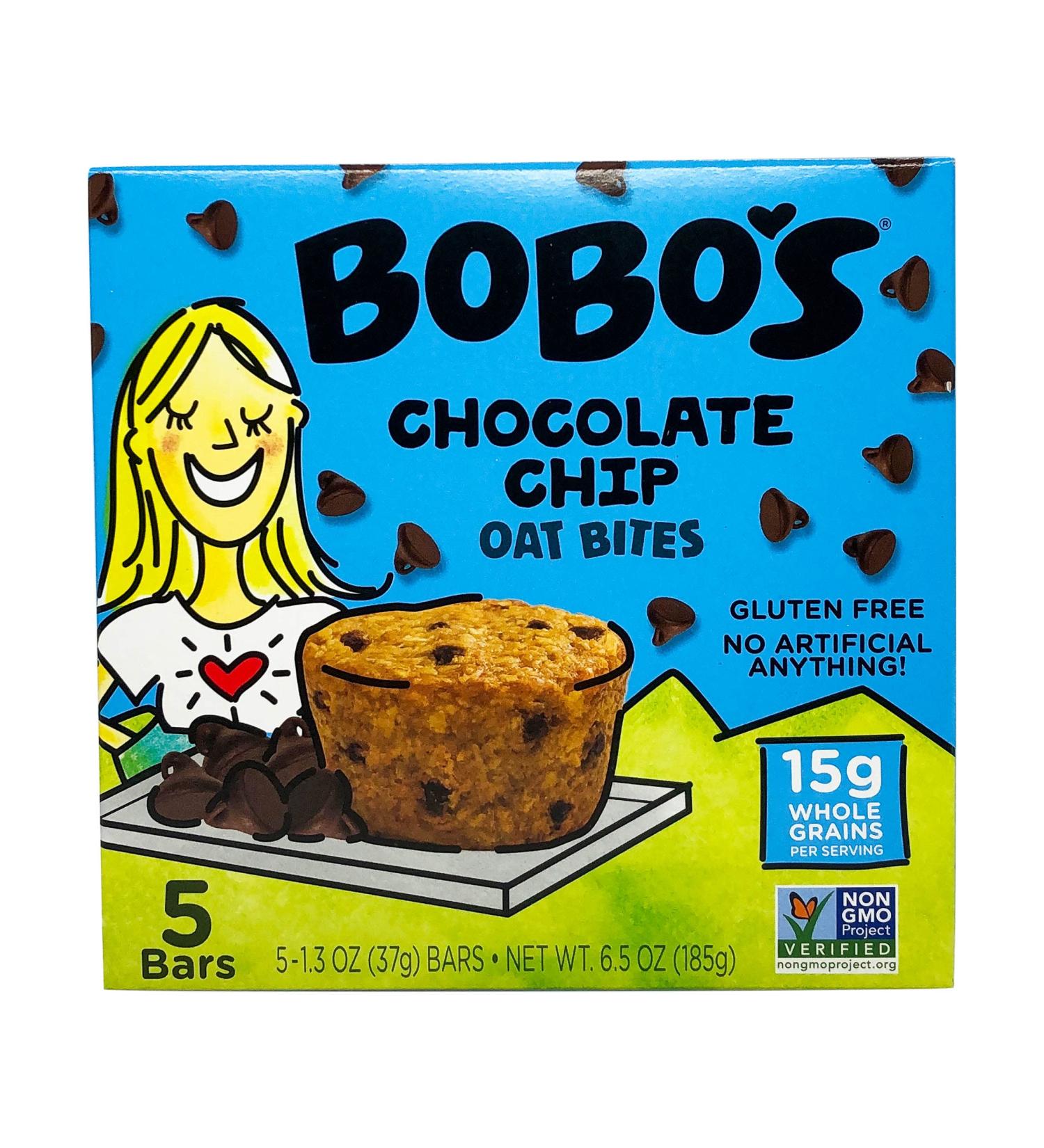 Bobo's Oat Bites Original with Chocolate Chips - 1.3oz (5 Count Box) - Buy Online on GoSupps.com
