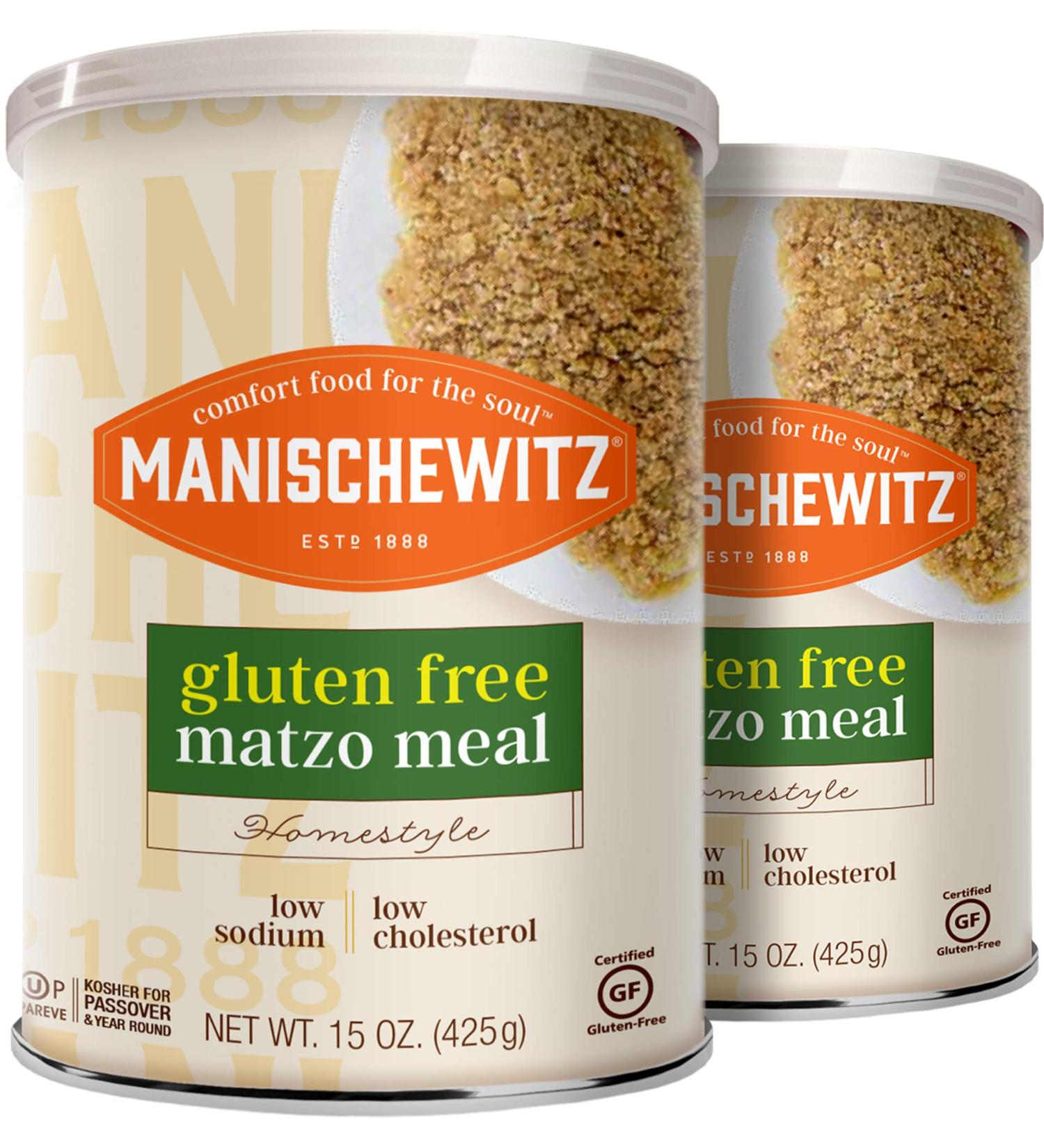 Manischewitz Matzo Meal 15 Oz - Gluten Free Kosher for Passover Matzah Meal (Pack of 2 - 35 Oz Total) - Buy Online on GoSupps.com