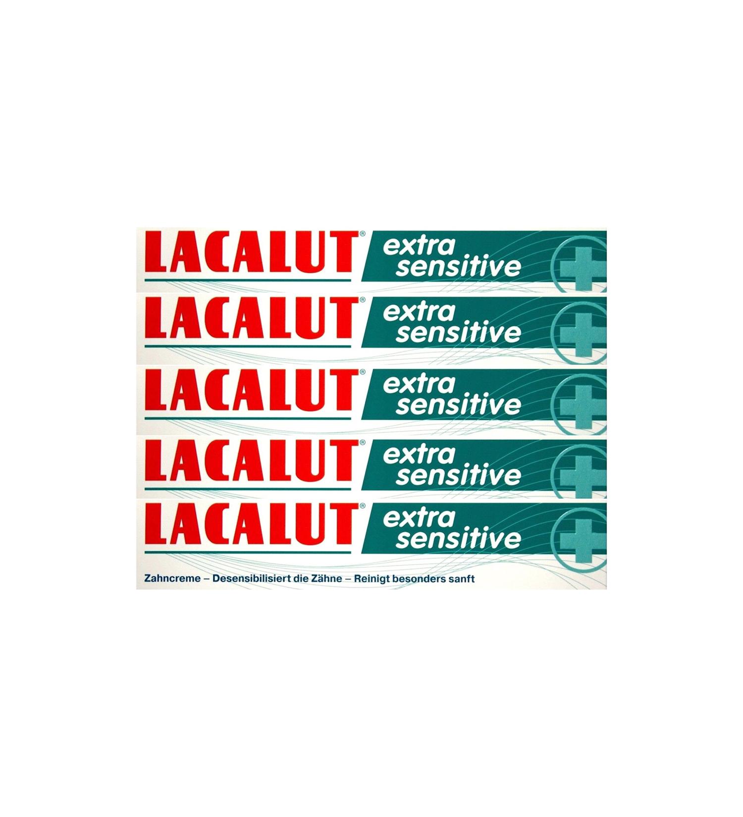 5x LACALUT extra sensitive toothpaste 75ml toothpaste PZN: 10991693 Made in Germany NEW