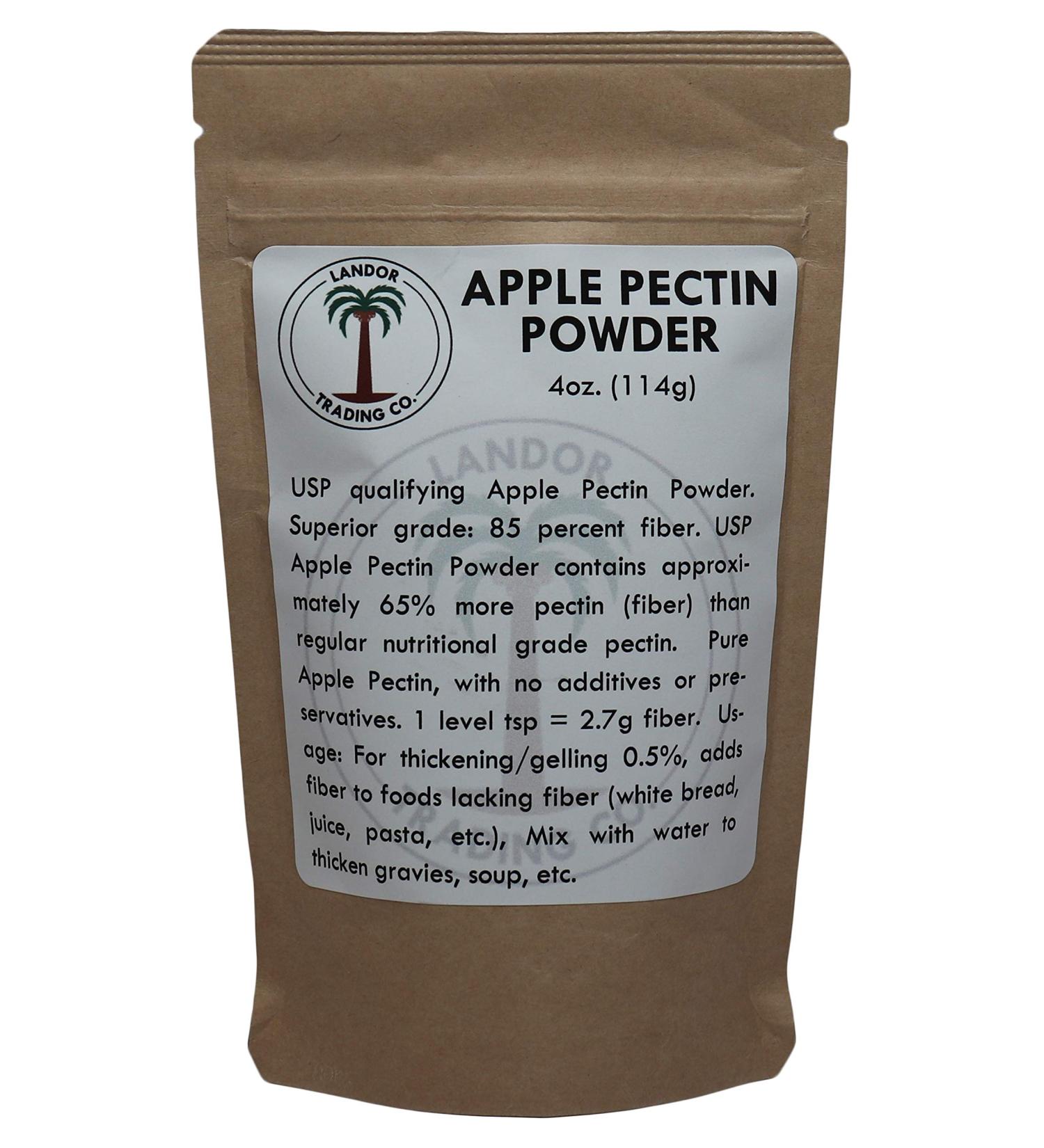 Apple Pectin 4 Ounces (USP Qualified) (114 Grams) - Buy Online on GoSupps.com