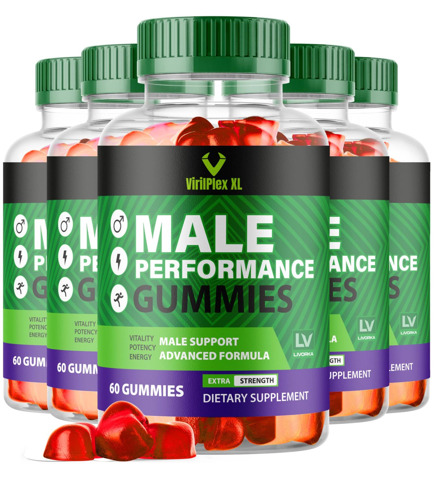 LIVORKA (5 Pack) VirilPlex XL Gummies 300 Gummies for 5 Months - Buy Online on GoSupps.com