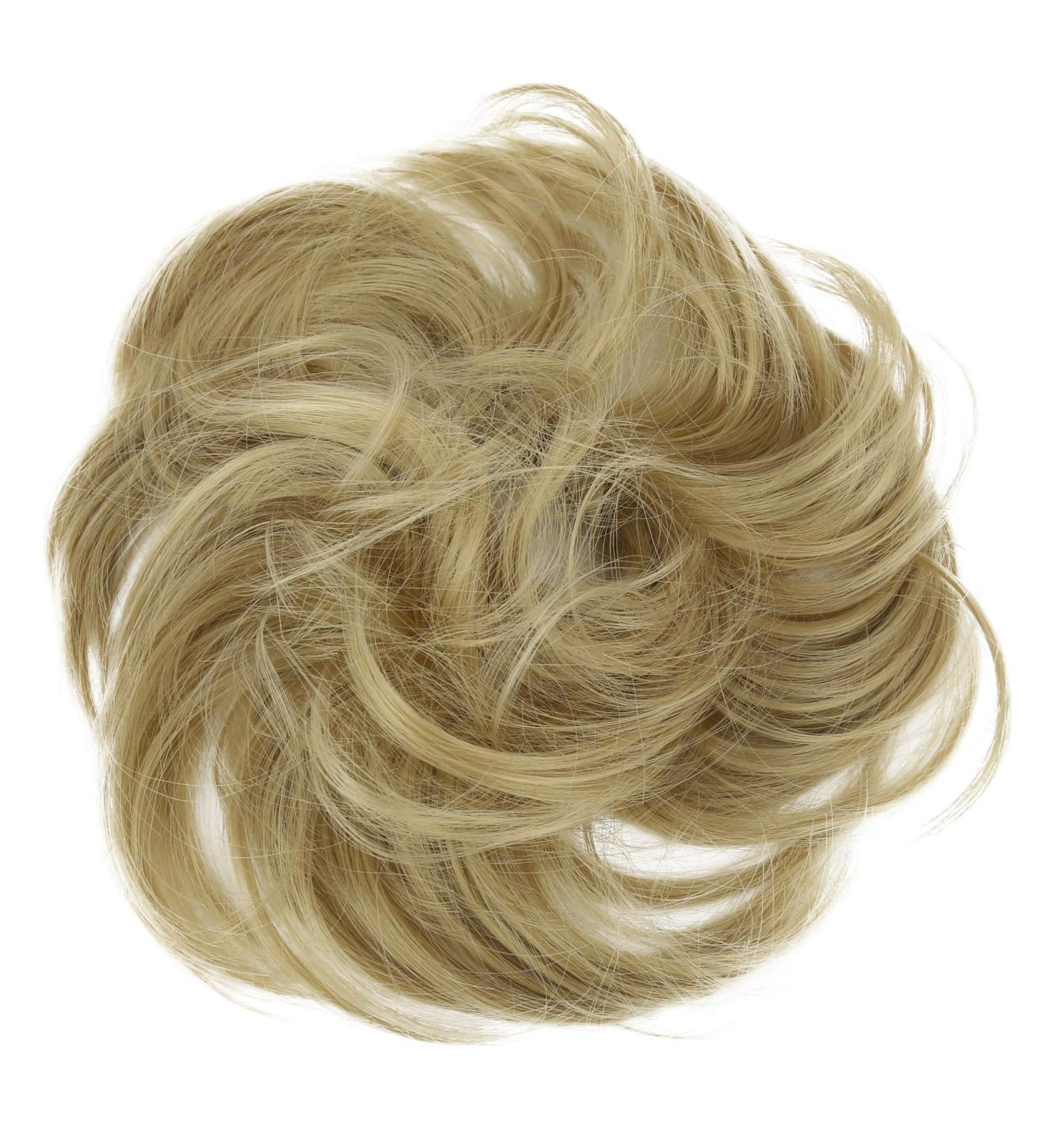 CAISHA Blonde Synthetic Hairpiece Scrunchie | Slightly Wavy Updo | G29B Blonde #25 - Buy Online on GoSupps.com