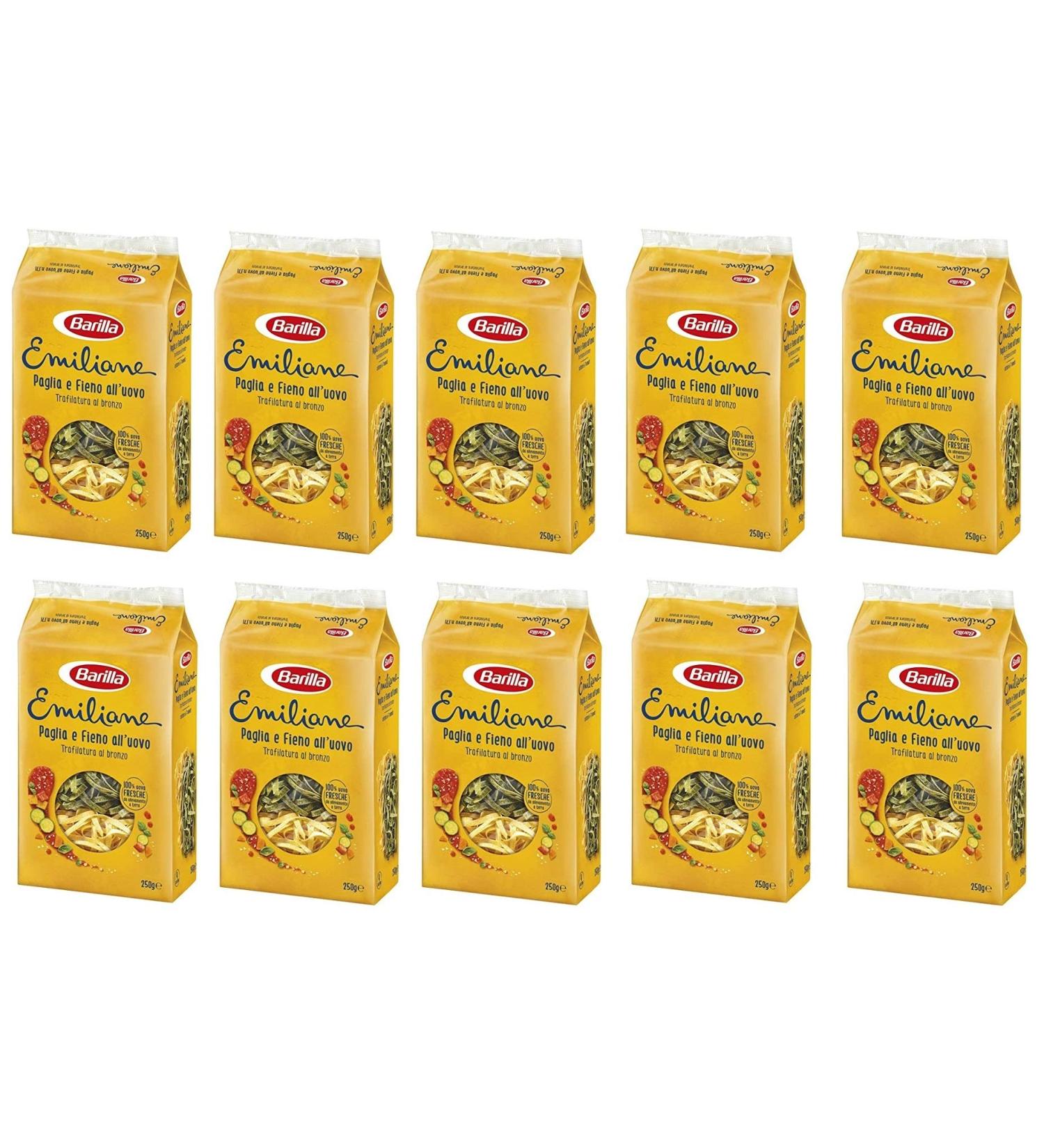 10x Barilla Emiliane Egg straw and hay n 171 half pasta and 250 g - Buy Online on GoSupps.com