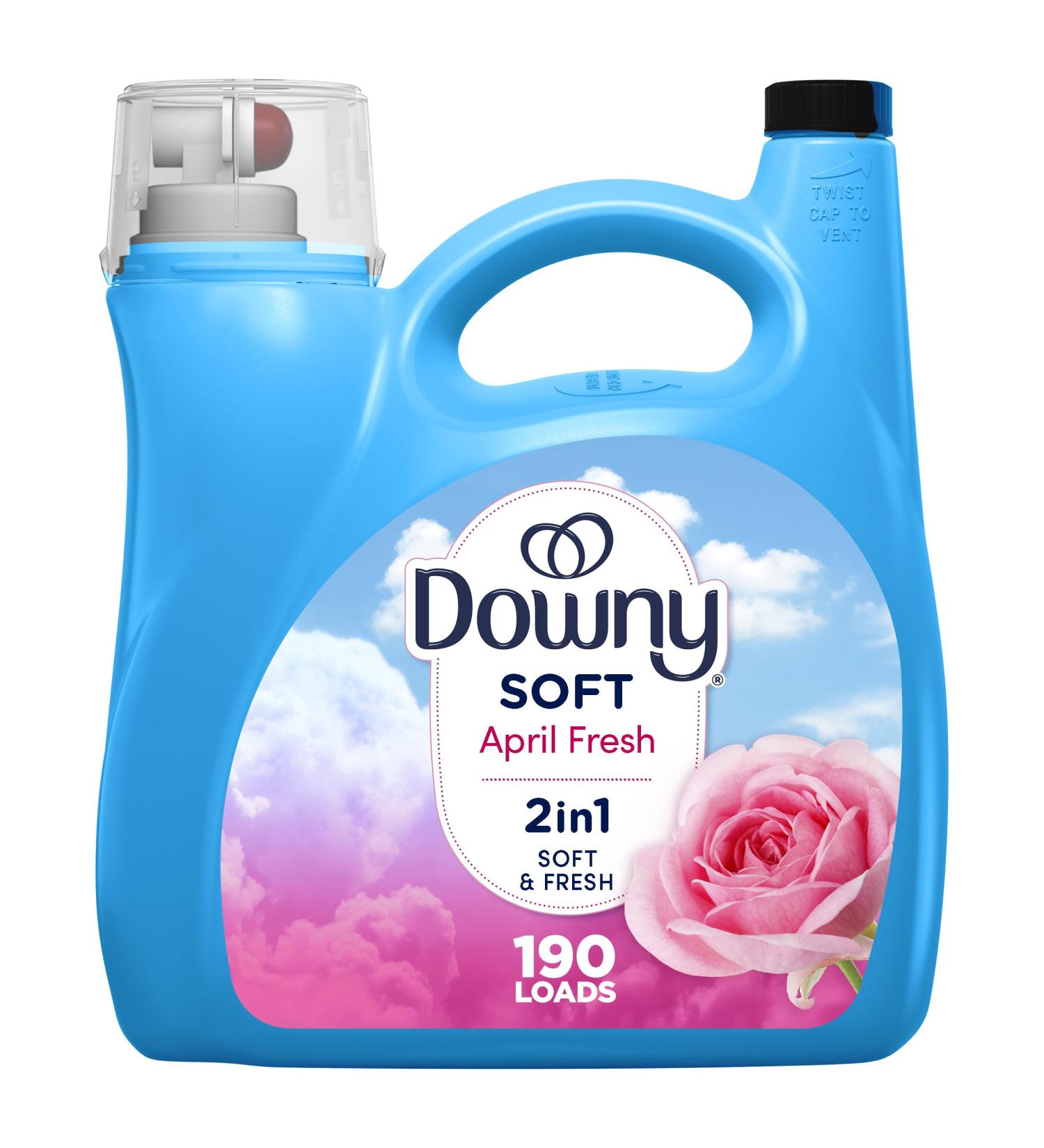 Downy Fabric Softener Liquid - April Fresh Scent 140 Fl Oz 190 Loads HE Compatible - Buy Online Now - Buy Online on GoSupps.com