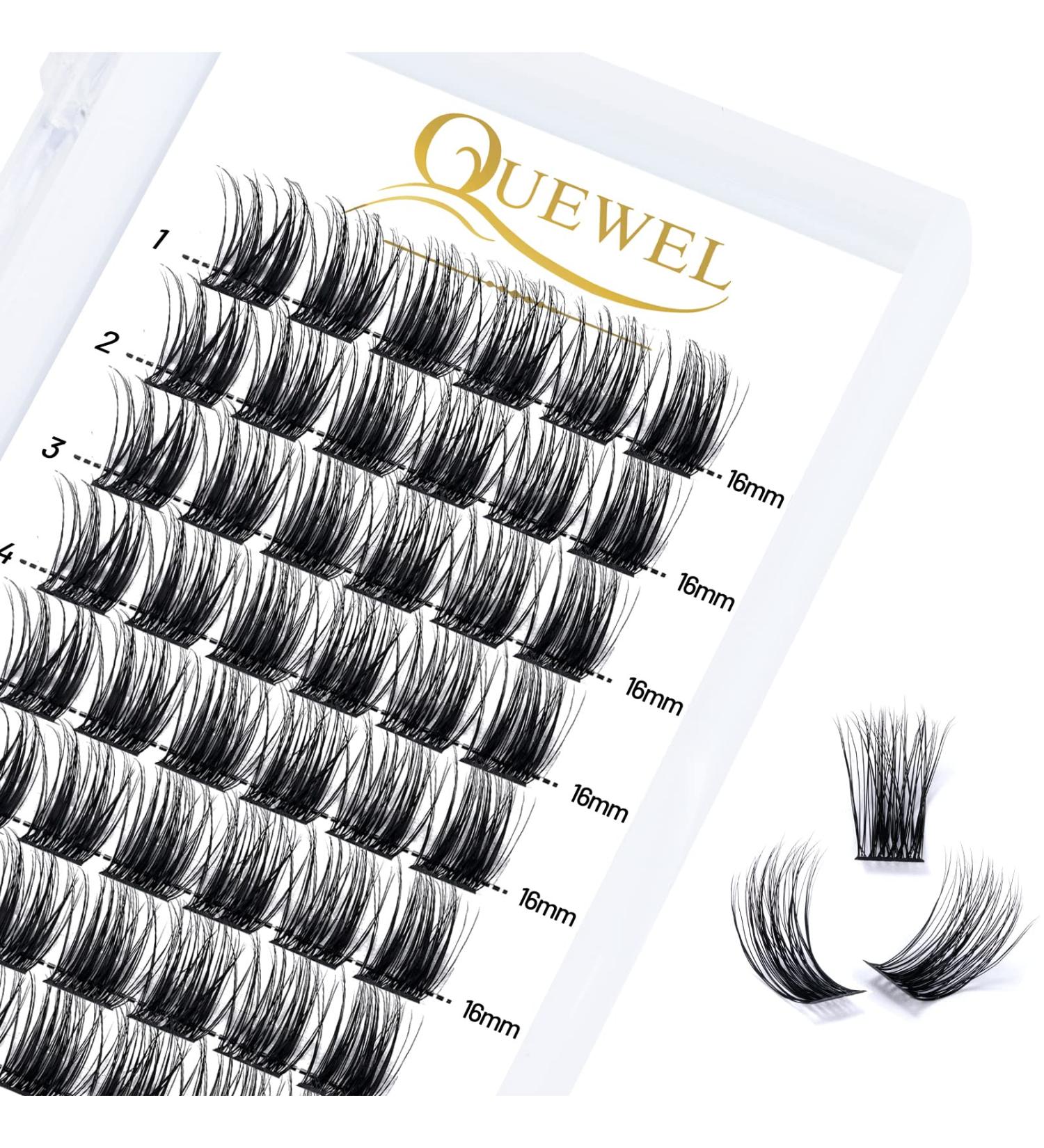 Premium D Curl 16mm Individual Eyelashes - Natural Single Quewel Segments for DIY Extensions - 1 Pack - Buy Online on GoSupps.com