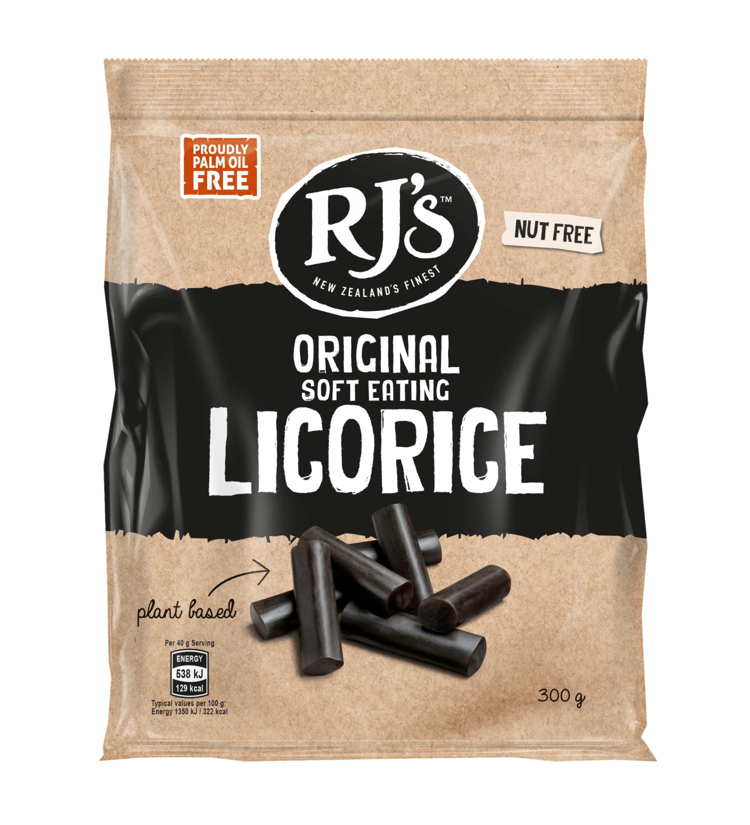 RJ Gentle natural licorice 300 g