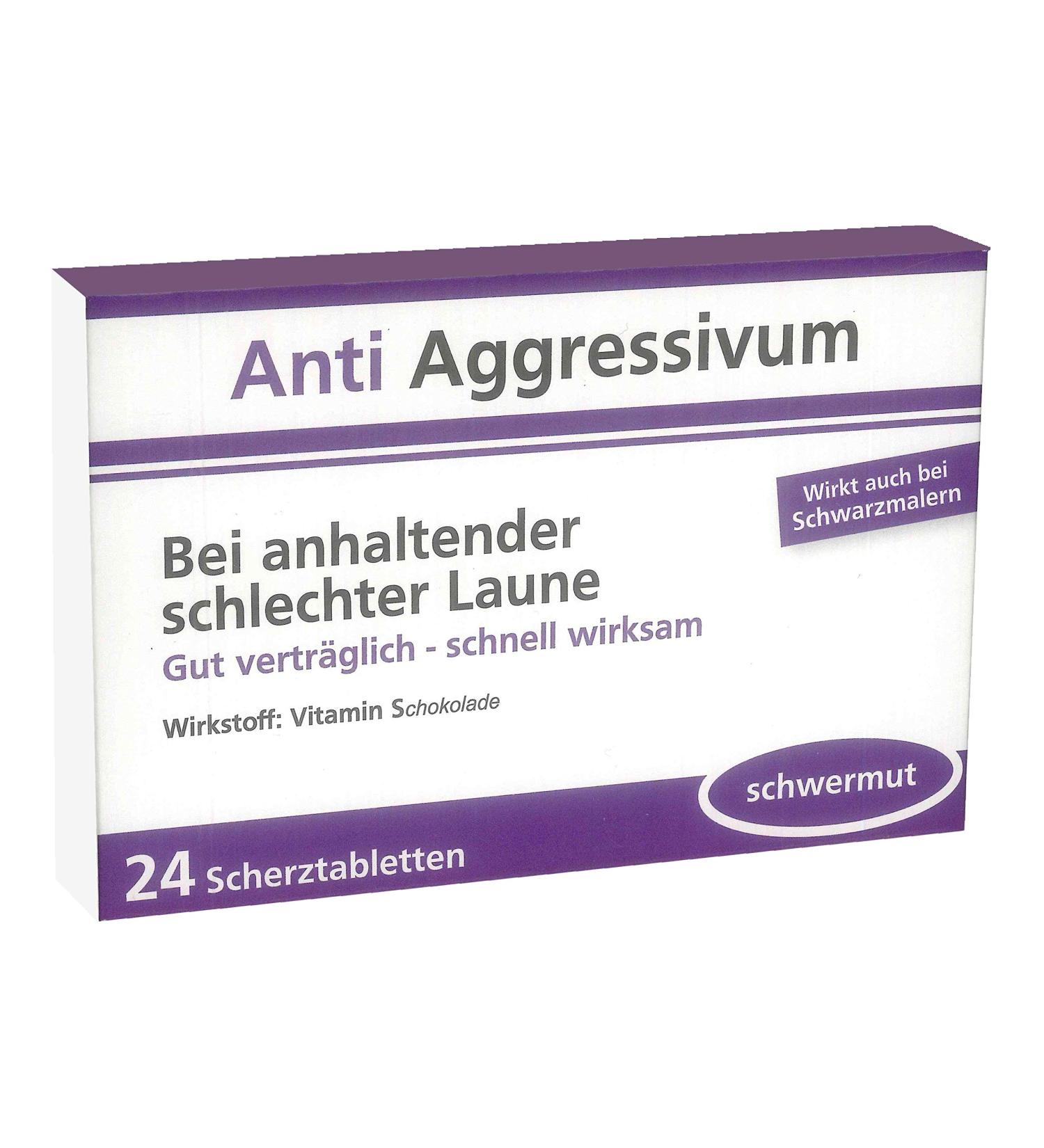 Trendimport Joke Tablets/Joke Dragees Anti Aggressive 24 Pieces (1 Pack) Purple