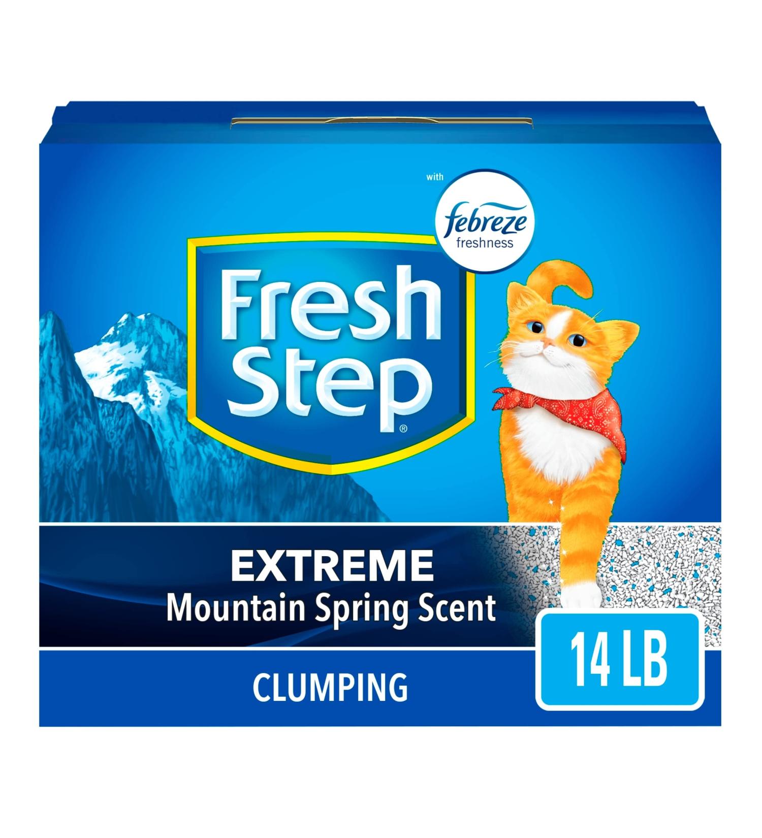 Fresh Step Febreze Scented Clumping Cat Litter - Extreme Odor Control - Buy Online on GoSupps.com