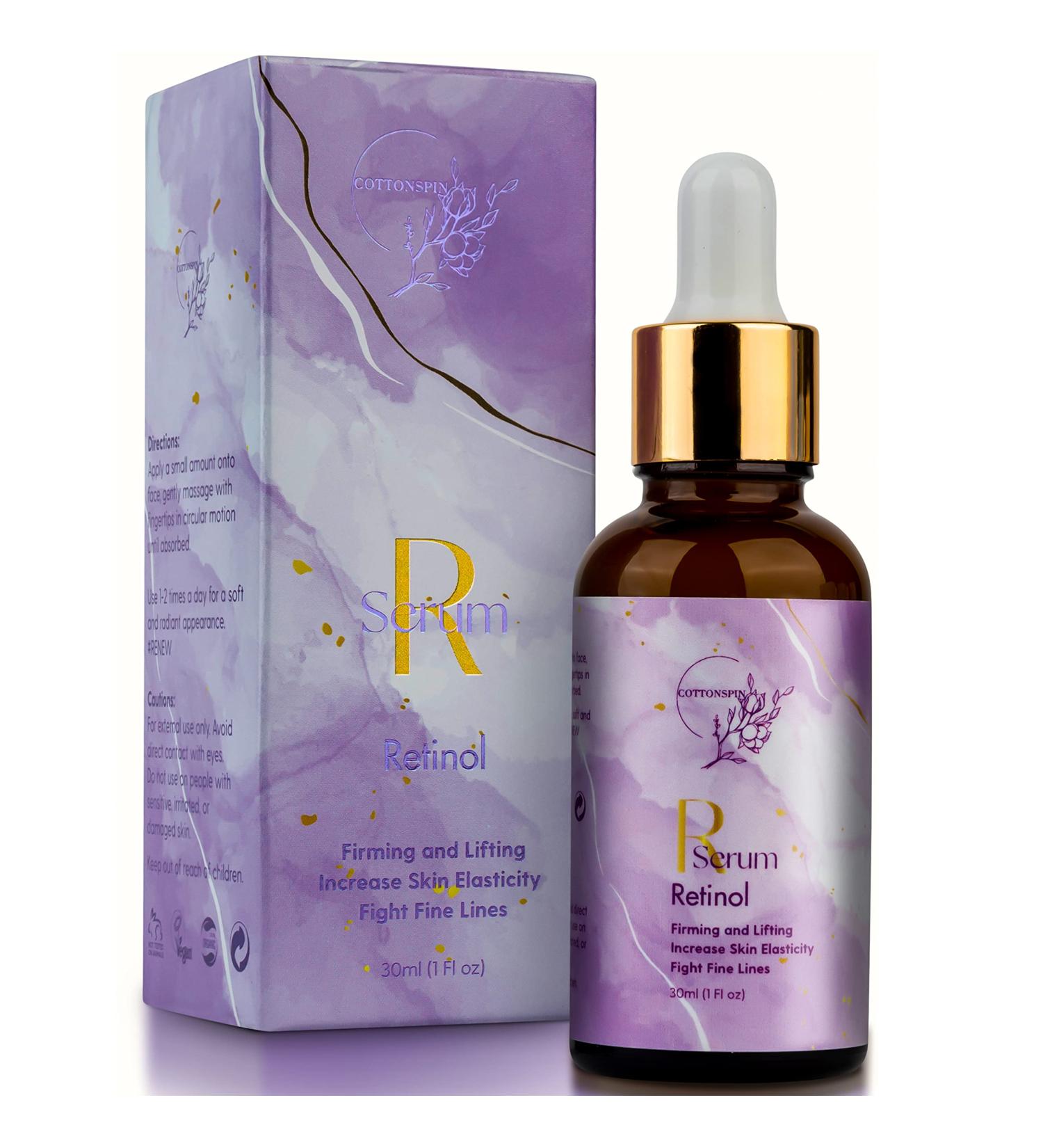 Retinol Firming Facial Serum for Wrinkles & Dark Spots | Anti-Aging Skin Care | 1 Fl Oz Night Therapy Repair - Buy Online on GoSupps.com