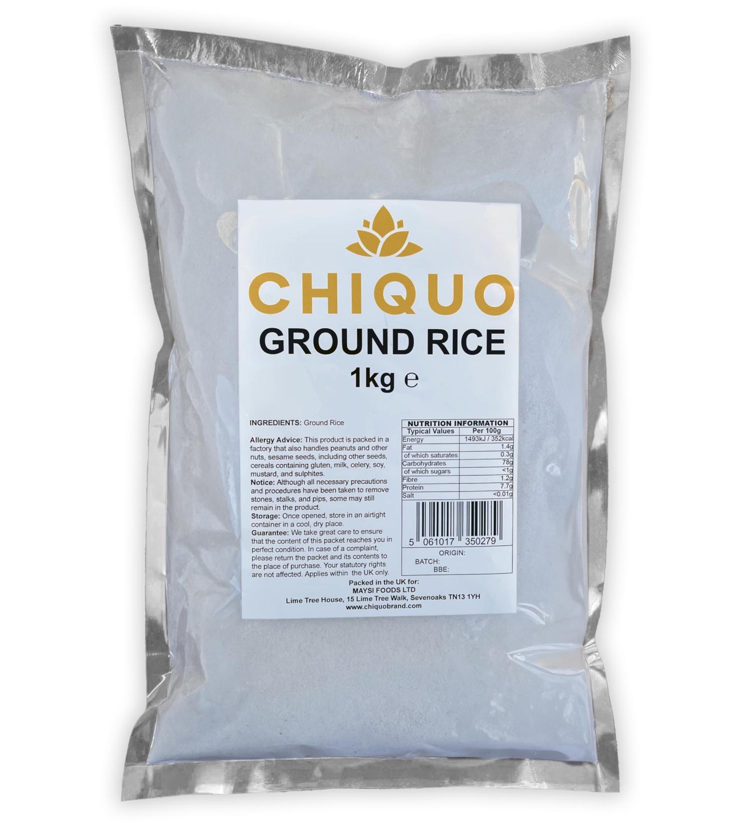 Chiquo Ground Rice - 1kg | Ideal for Risottos Soups Rice Cakes & Indian Dishes - Buy Online on GoSupps.com