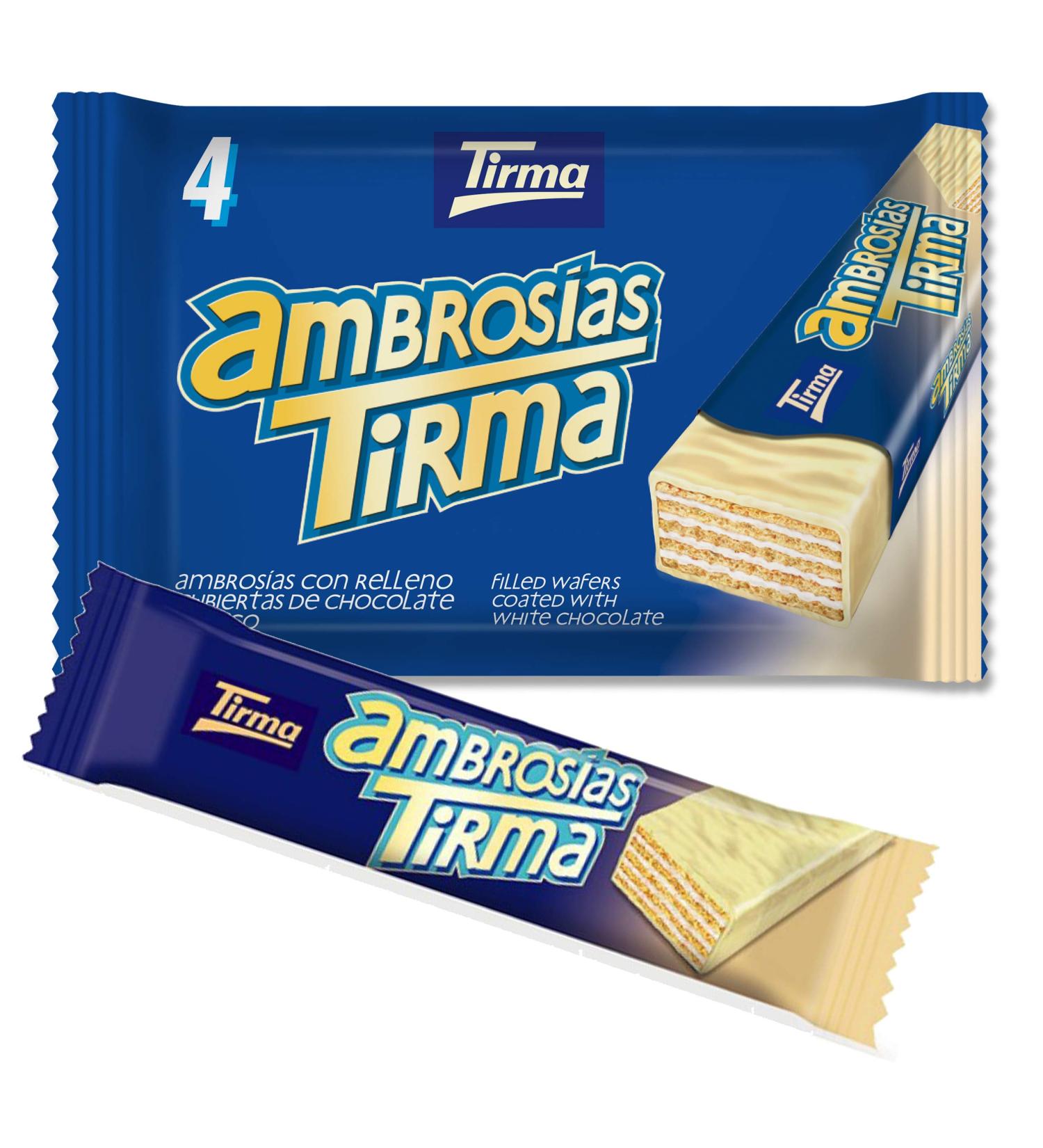 Tirma White Chocolate Wafers | Smooth Cream Filling | Non-GMO | Suitable for Vegetarians | Individually Wrapped | Ideal for On the Go | 86g (Pack of 3) - Buy Online on GoSupps.com