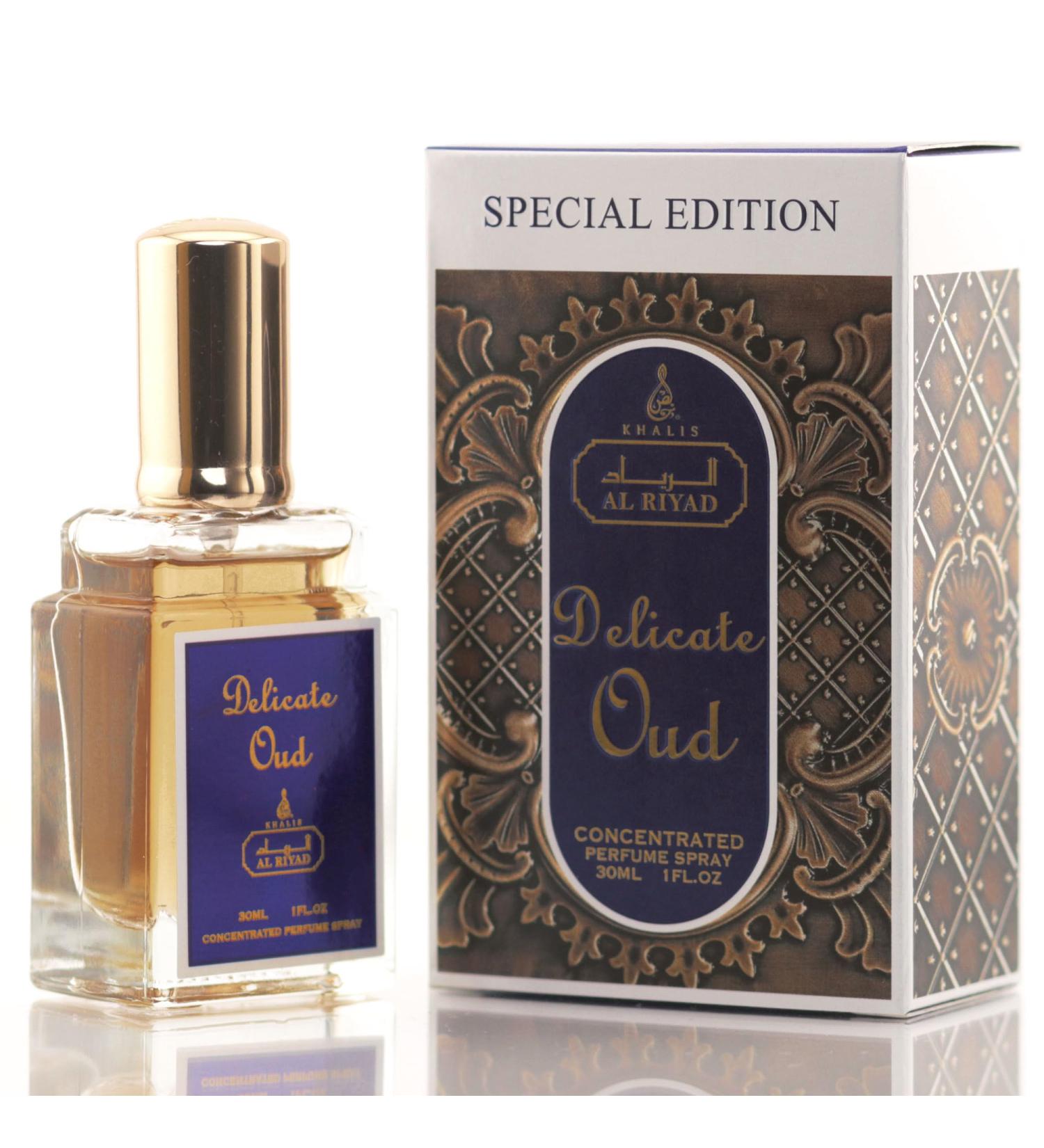 Maison d'Orient DELICATE OUD 30 mL ALRIYAD Special Edition: Unisex Travel Size Toiletries Mini Perfume - Perfumes Arabes Para Hombres y Mujeres - Body spray Cologne - Buy Online on GoSupps.com
