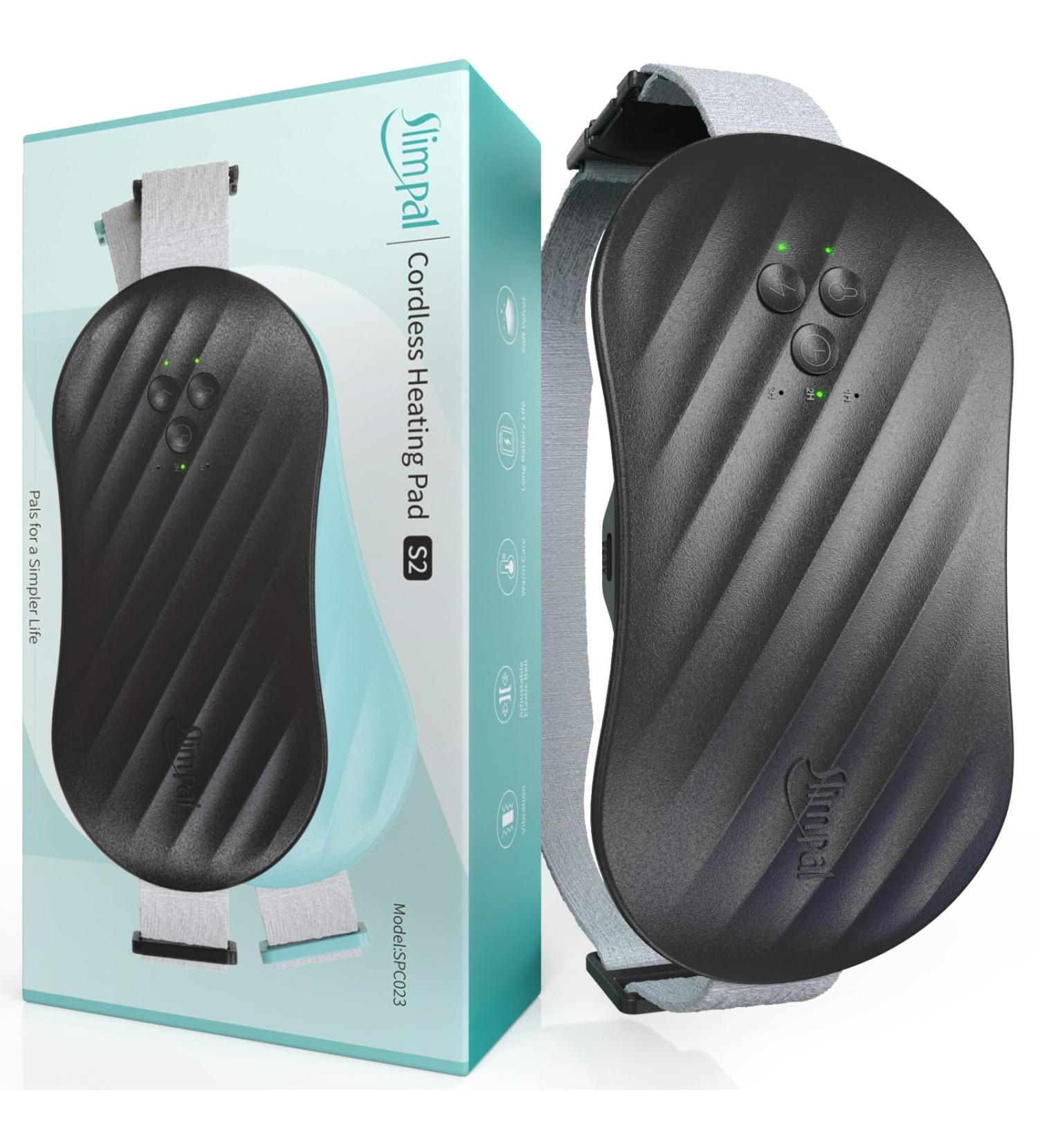 Buy Slimpal USB Heating Cushion Belt - Portable Wireless Menstrual Heat Relief for Women - Perfect Gift in Black S2 SPC023-S2 - Buy Online on GoSupps.com
