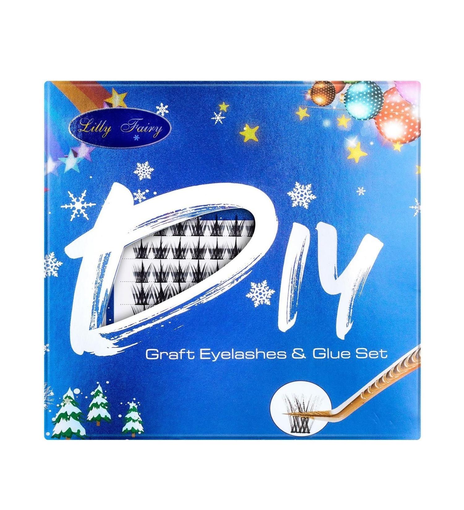 False Eyelashes Set & Mascara Glue for Beginners - Reusable 7-Piece Kit | International Shipping Available - Buy Online on GoSupps.com