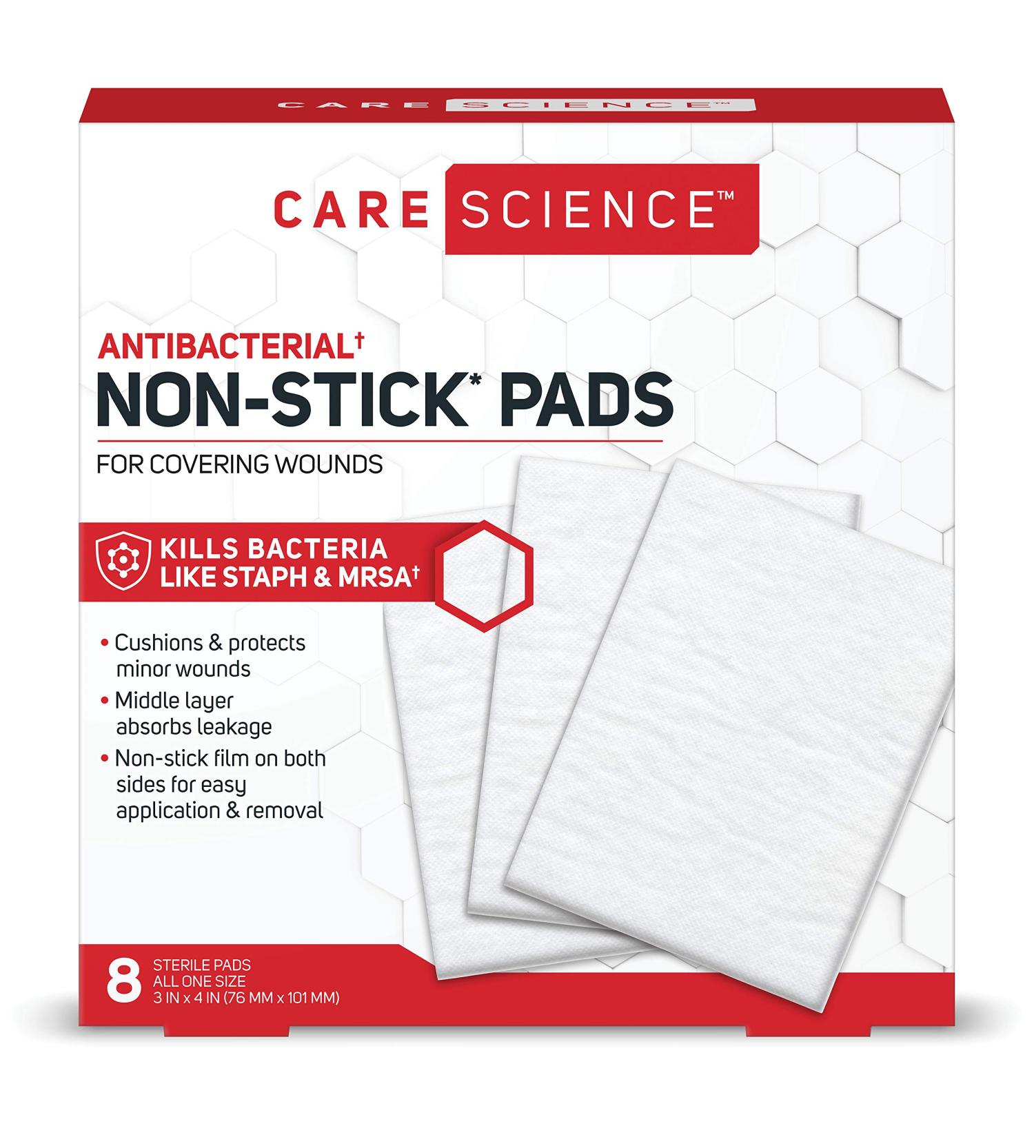 Care Science Non-Stick Pads 3 x 4 in 8 ct - Wound Coverings, 8 Count - Buy Online on GoSupps.com