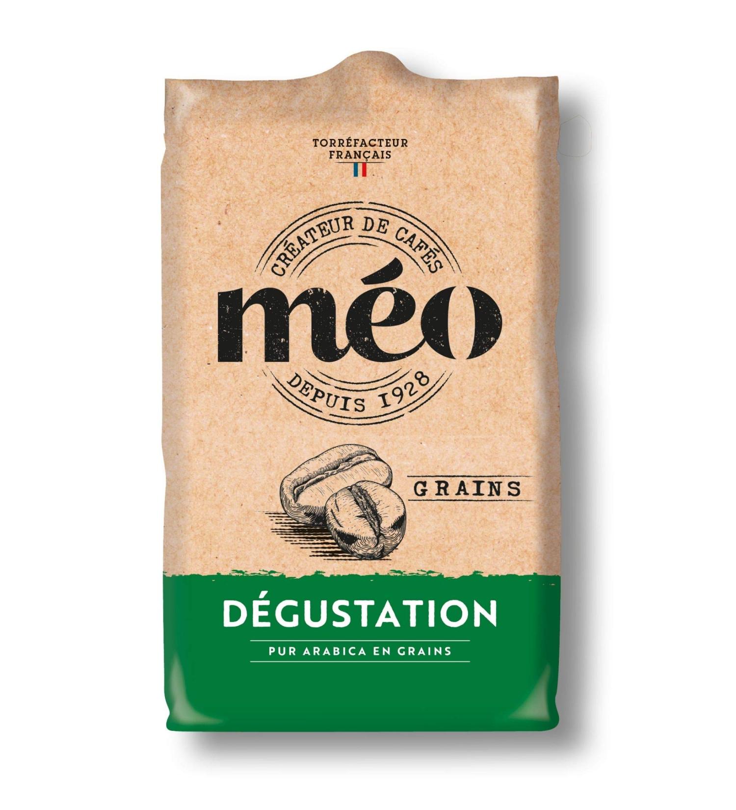 Méo Cafés Tasting Balanced/Subtle Beans 500 g - Pack of 6 - Medium roast level