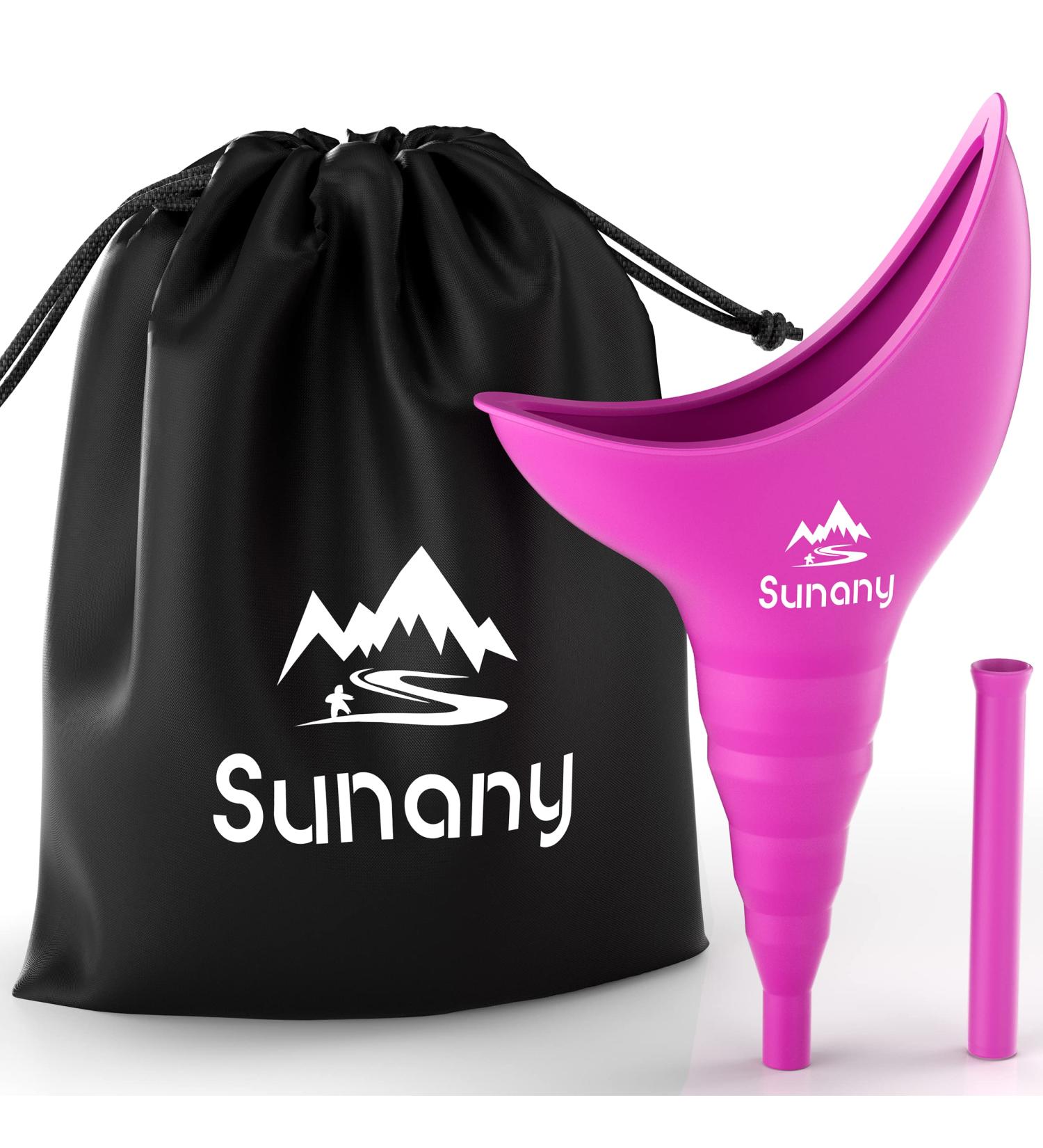 Female Urination Device - Silicone Funnel Urine Cups for Women | Portable & Reusable Pee Funnel for Outdoor Activities & Camping (Fuchsia Purple) - Buy Online on GoSupps.com