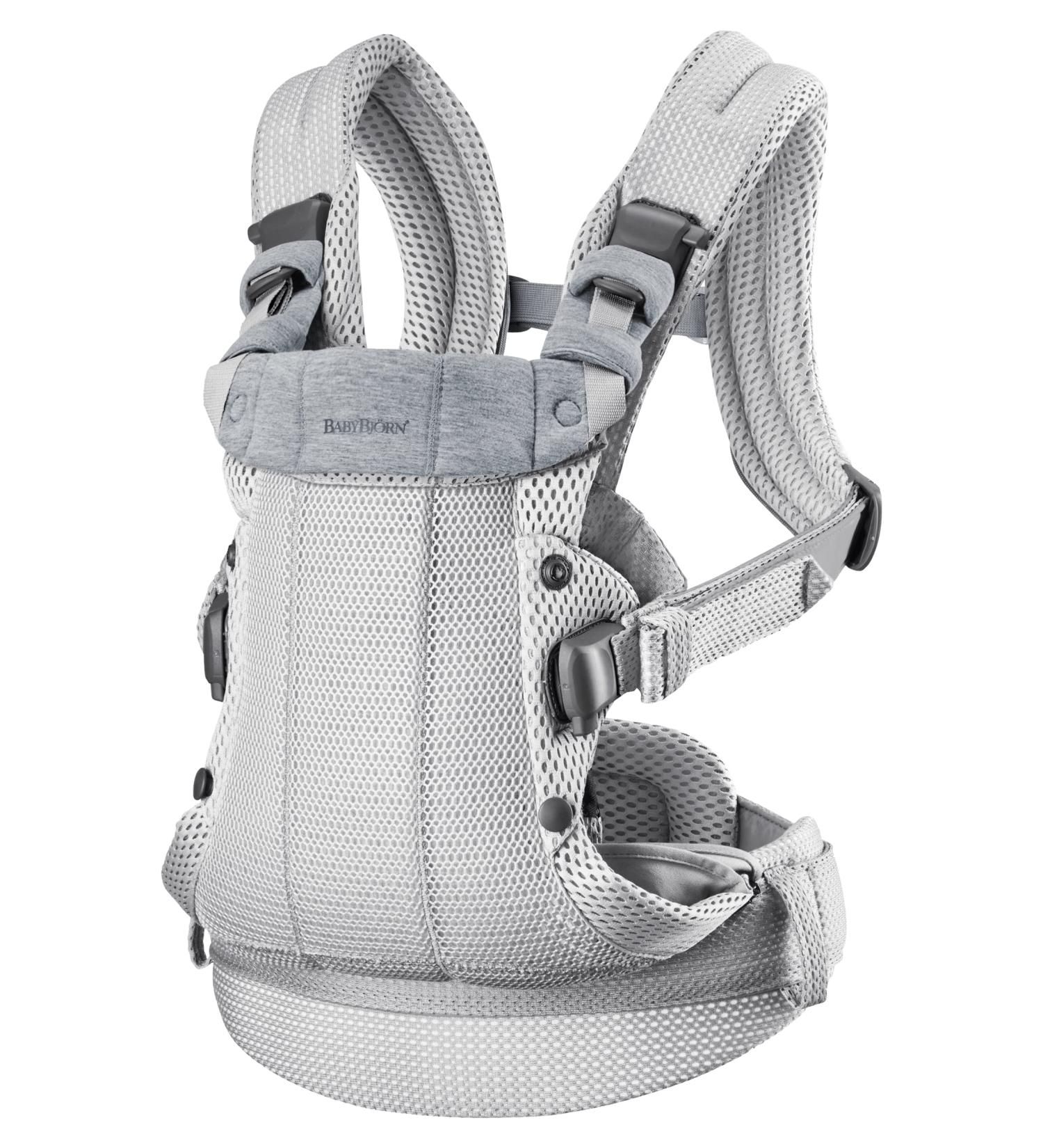 BabyBjrn Baby Carrier Harmony 3D Mesh Silver - Breathable and Comfortable - Buy Online on GoSupps.com