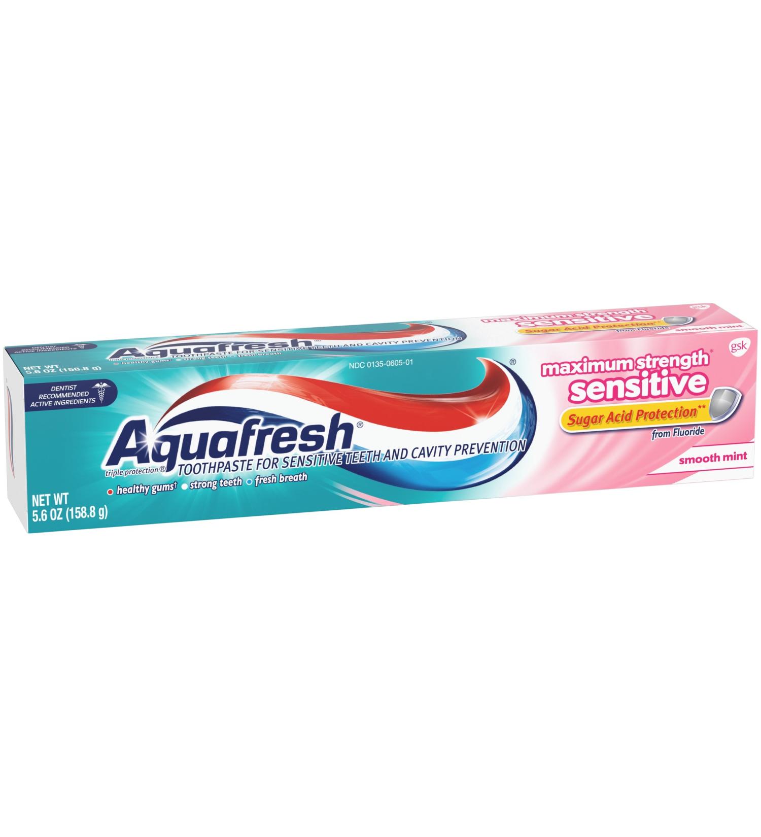 Aqua Fresh Sensitive Maximum Strength Toothpaste 5.6 oz (32432)