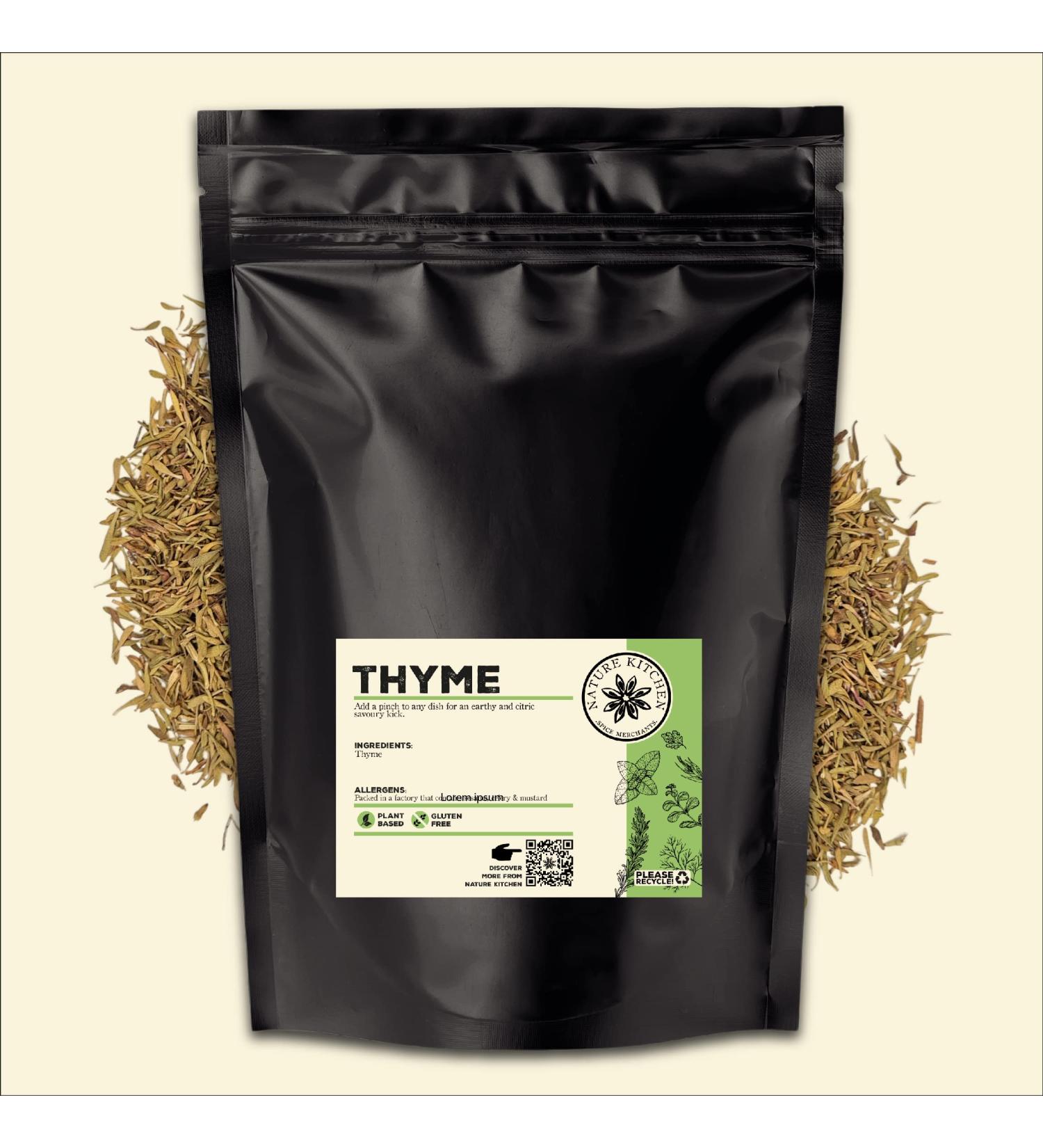 Nature Kitchen Thyme 300g | Gluten-Free & Vegan Seasoning Spices for Everyday Cooking - Buy Online on GoSupps.com