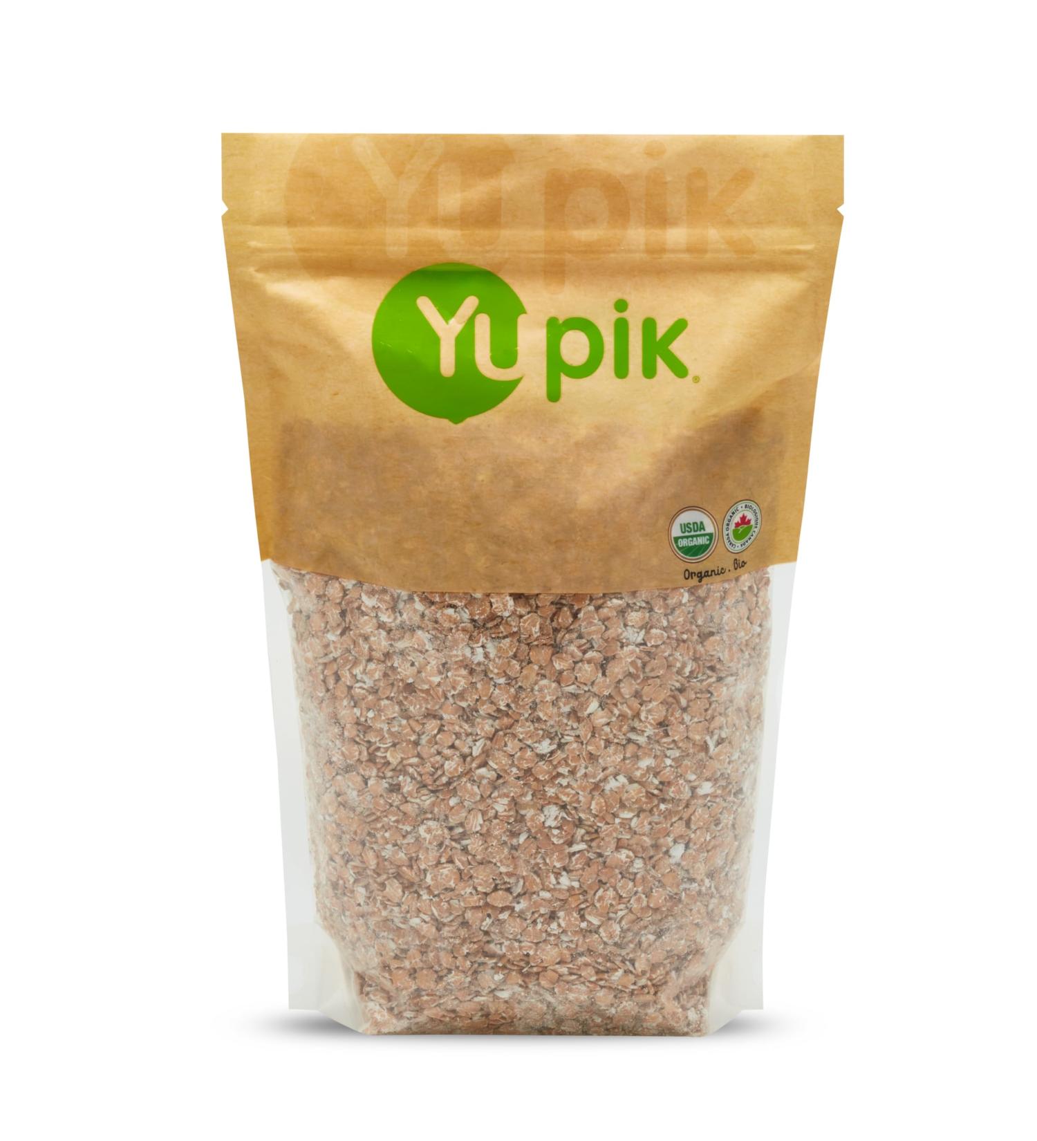 Yupik Organic Wheat Flakes 1 kg Non-GMO Vegan Kosher Raw Flakes Steamed Rolled and Lightly Toasted Whole Wheat Salt-Free Oil-Free Source of Fiber Ideal for Baking & Cooking 1 kg (Pack of 1) - Buy Online on GoSupps.com
