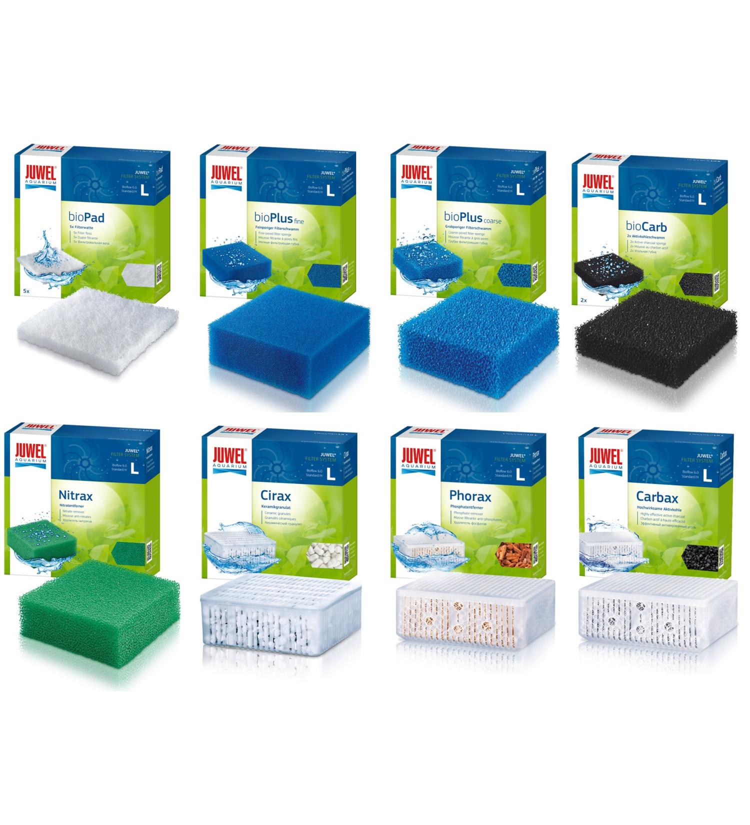 JUWEL filter media set (8 pieces) -L- Bioflow 6.0/Standard L / Bioflow 6.0 / Standard