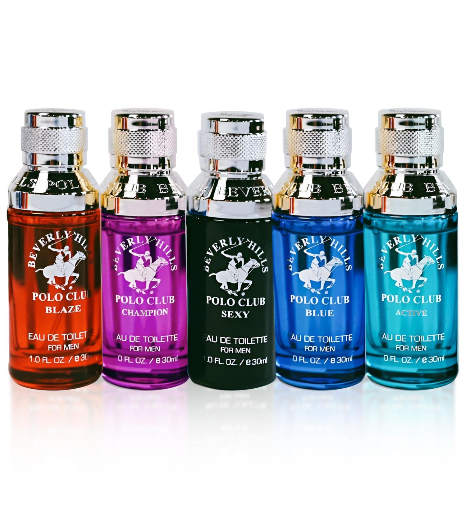 Beverly Hills Polo Club 5 Piece Mini Gift Set Exclusive for Men EDT Eau De Toilette 5 Mini 0.5oz Bottles - Buy Online on GoSupps.com