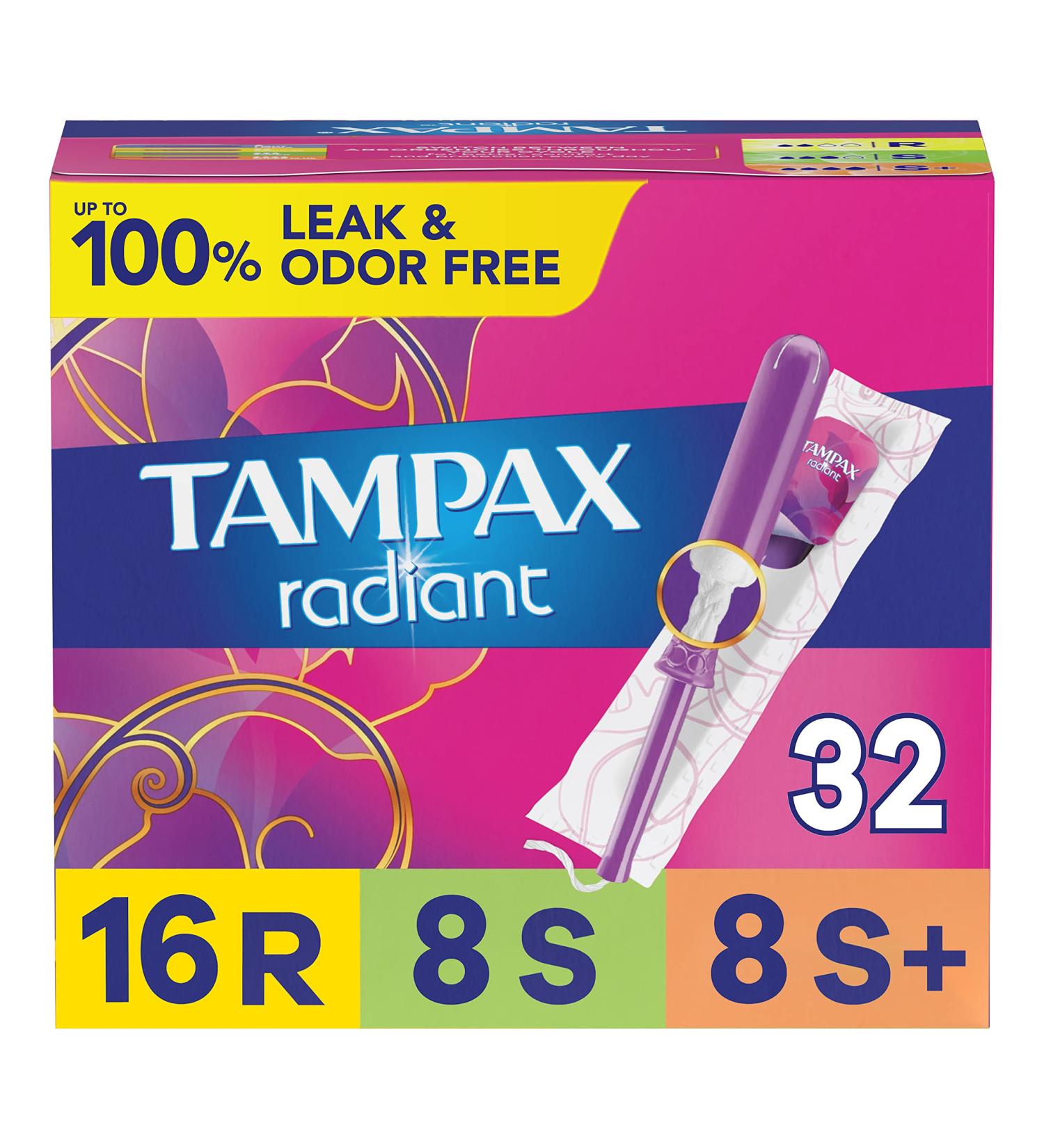 Tampax Radiant Plastic Regular Super - Buy Now! - Buy Online on GoSupps.com