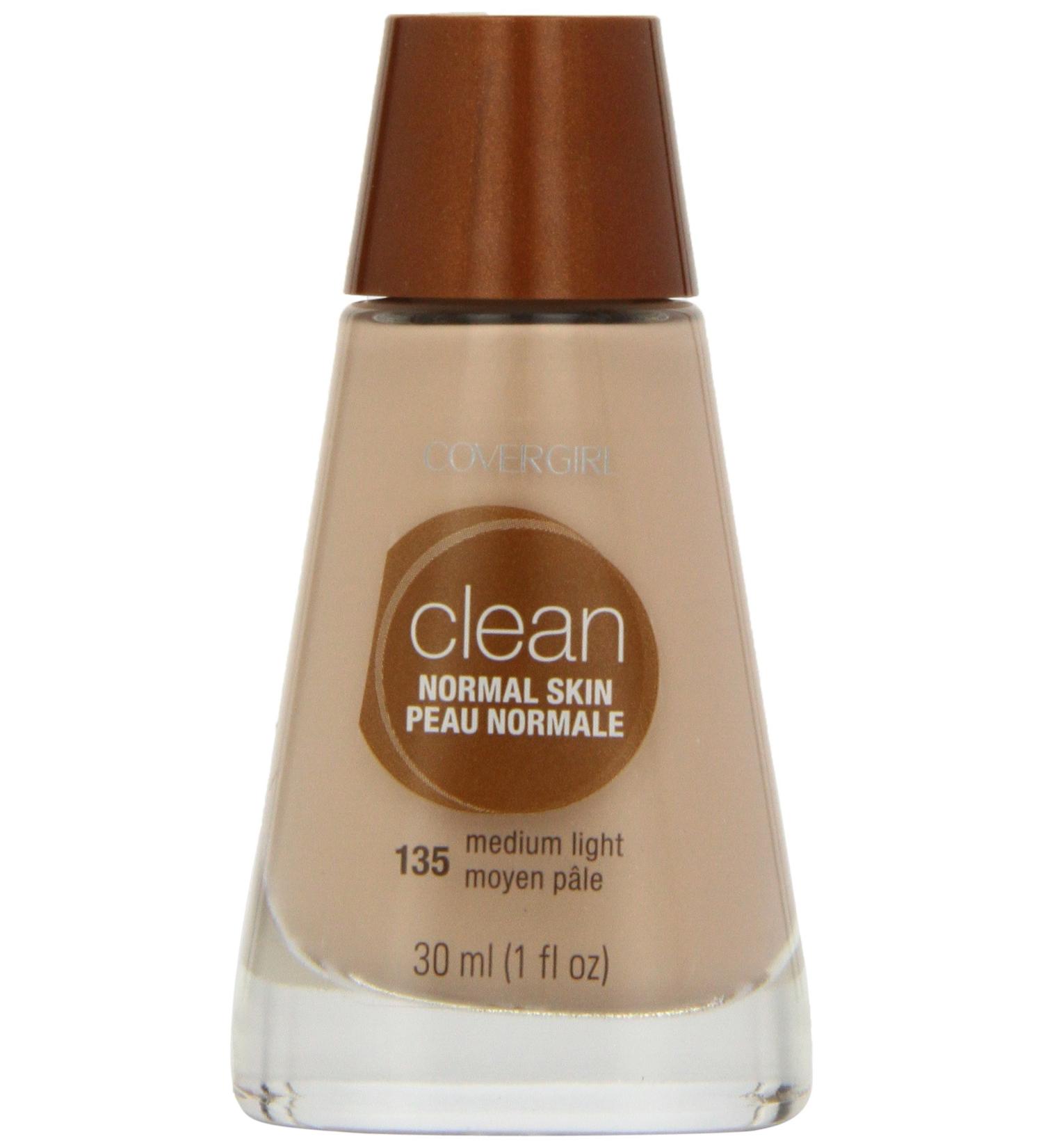 CoverGirl Clean Liquid Makeup Medium Light 135, 1.0 oz Bottles - Pack of 2 - Buy Online on GoSupps.com
