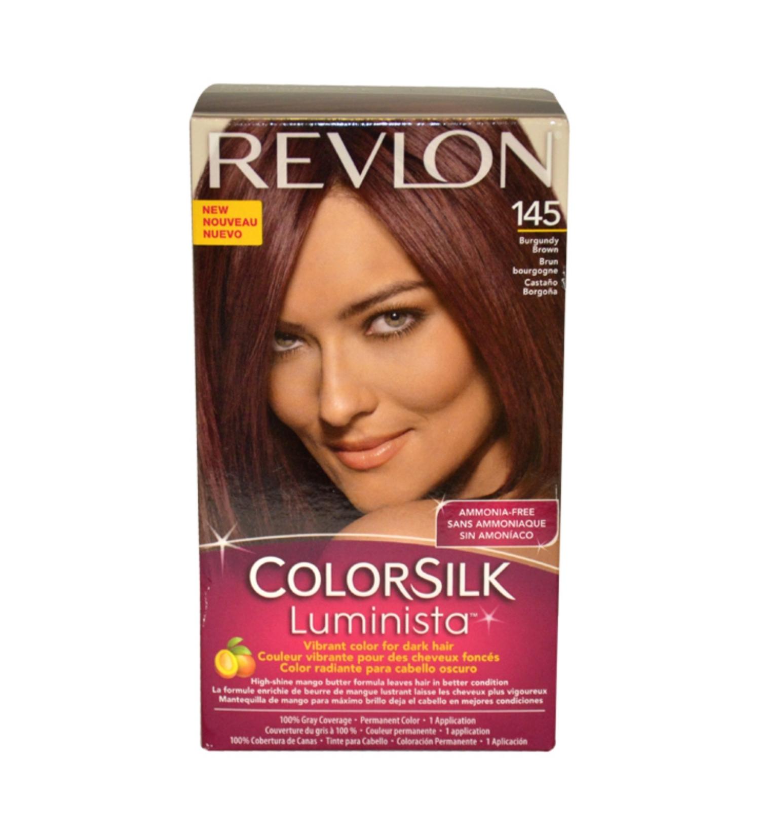 Revlon Colorsilk Luminista Haircolor  Burgundy Brown  1 Count 145 BURGUNDY BROWN 1 Count (Pack of 1)