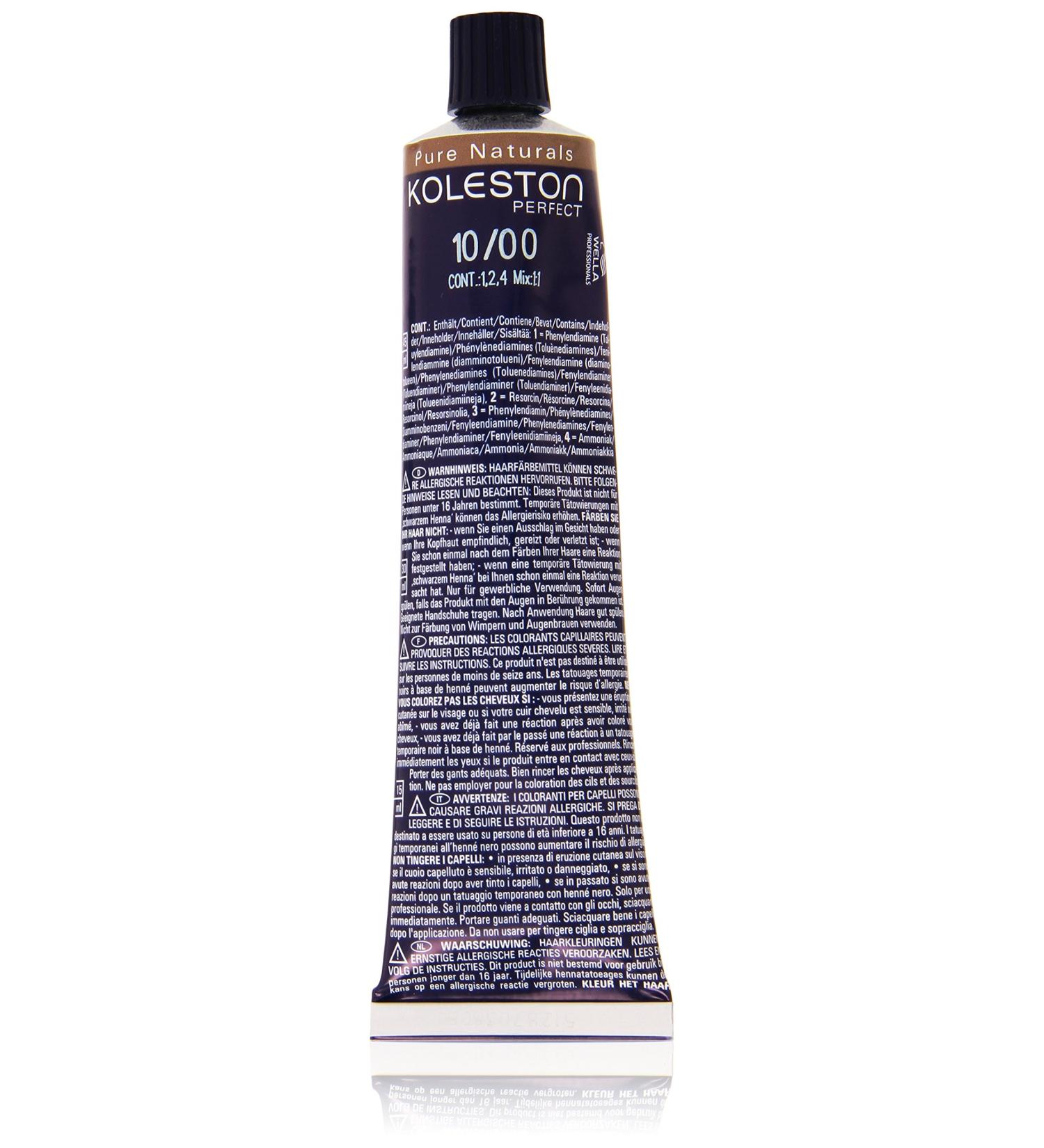 Wella Professionals Koleston Perfect Permanent Hair Color 10/00 - Light Light Blonde Natural 60 ml | International Shipping Available - Buy Online on GoSupps.com