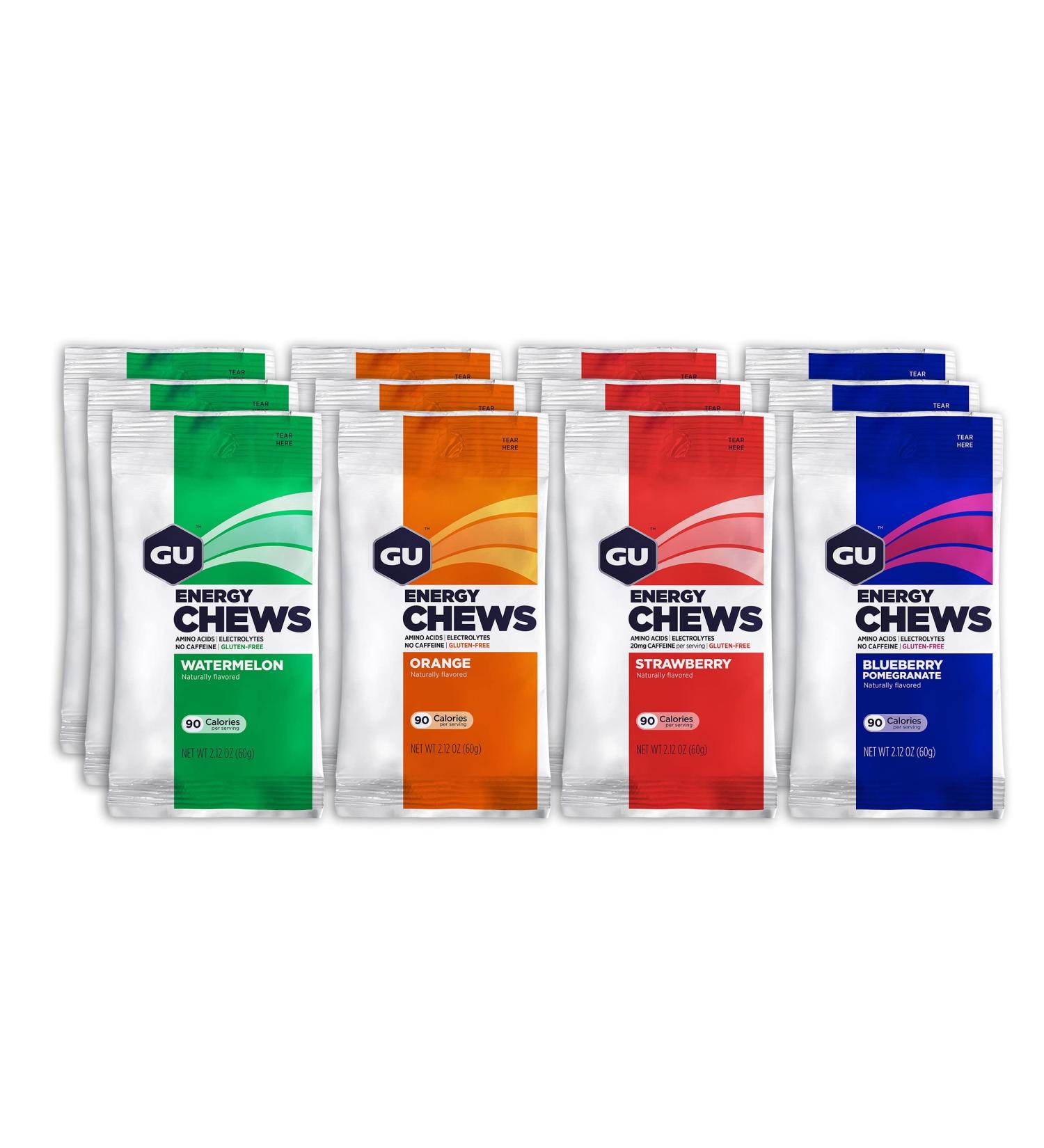  GU Energy GU Energy Chews Fruit Eraser 60g (Pack of 12) - Buy Online on GoSupps.com