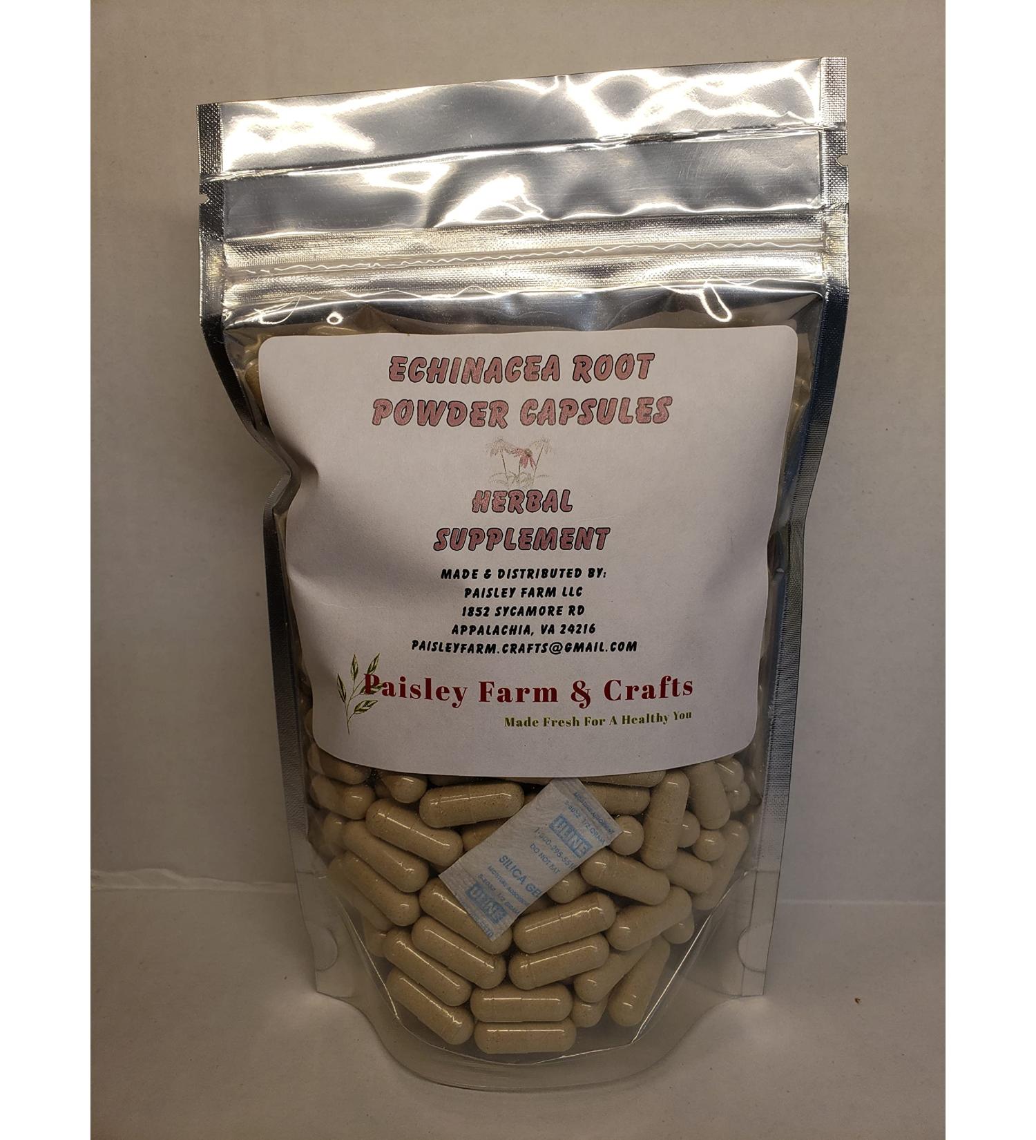Echinacea Root Capsules 300 Ct - Made Fresh On Demand!