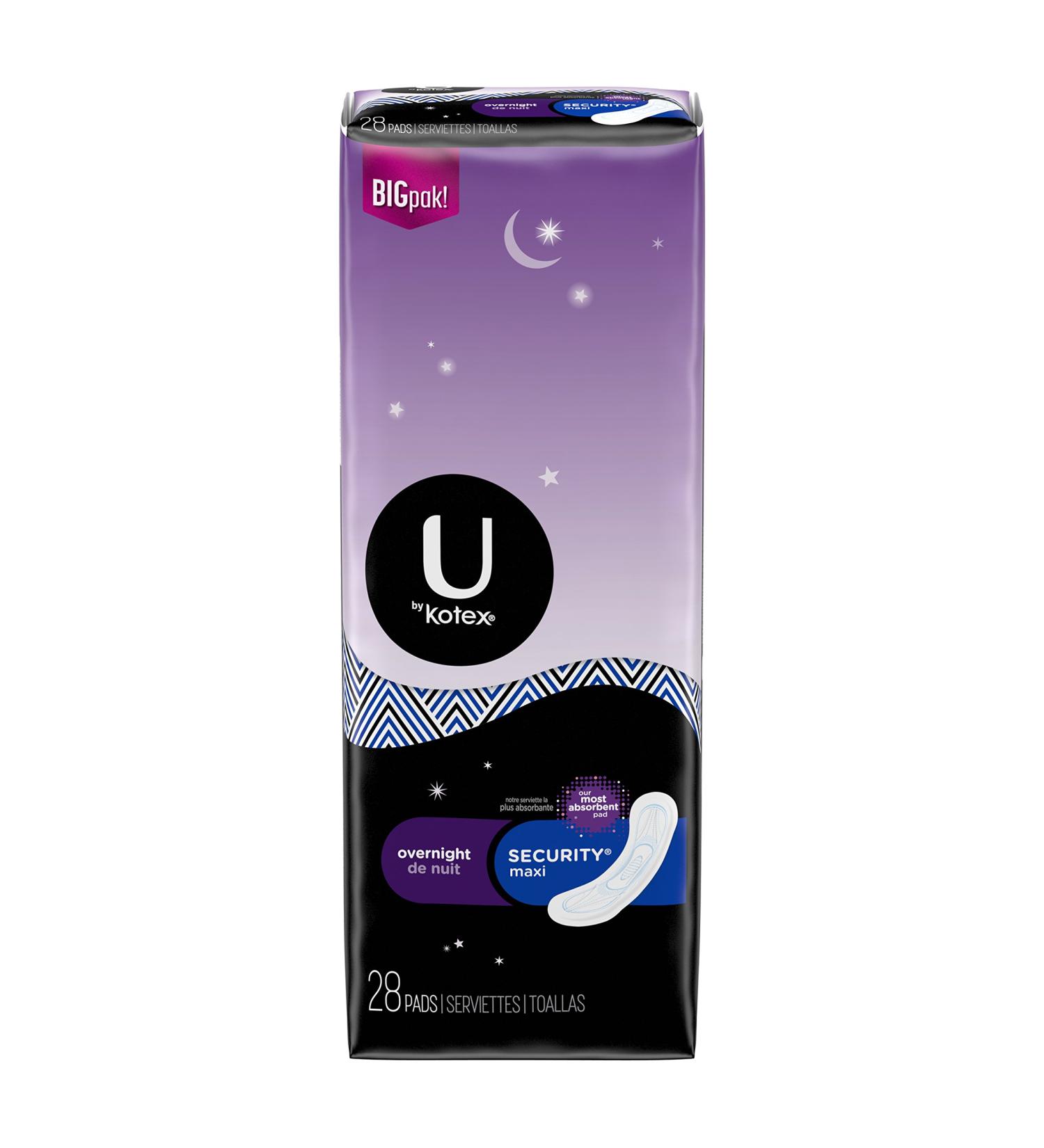 Kotex Natural Balance Overnight Maxi: Absorbent Period Protection - Buy Online on GoSupps.com