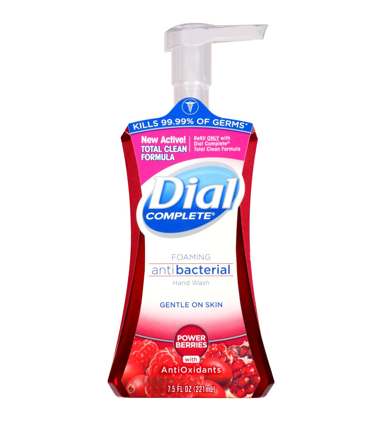 Buy Dial Complete Antibacterial Foaming Hand Wash - Power Berries 7.5 Ounce | International Shipping Available - Buy Online on GoSupps.com