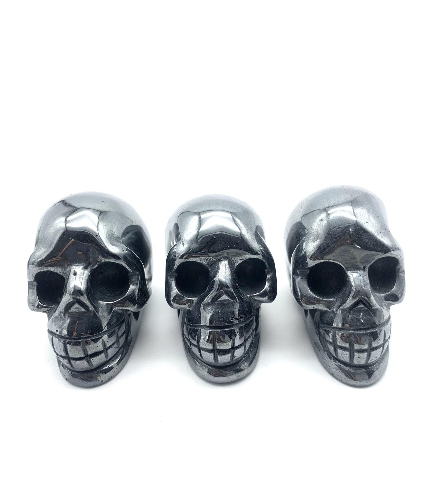 Crystal Hole Specimen Healed Natural Terahertz Quartz Ghost Head Carved Handmade Crystal Home Ornaments Decoration Stones As a Gift Crystal Hole - Buy Online on GoSupps.com